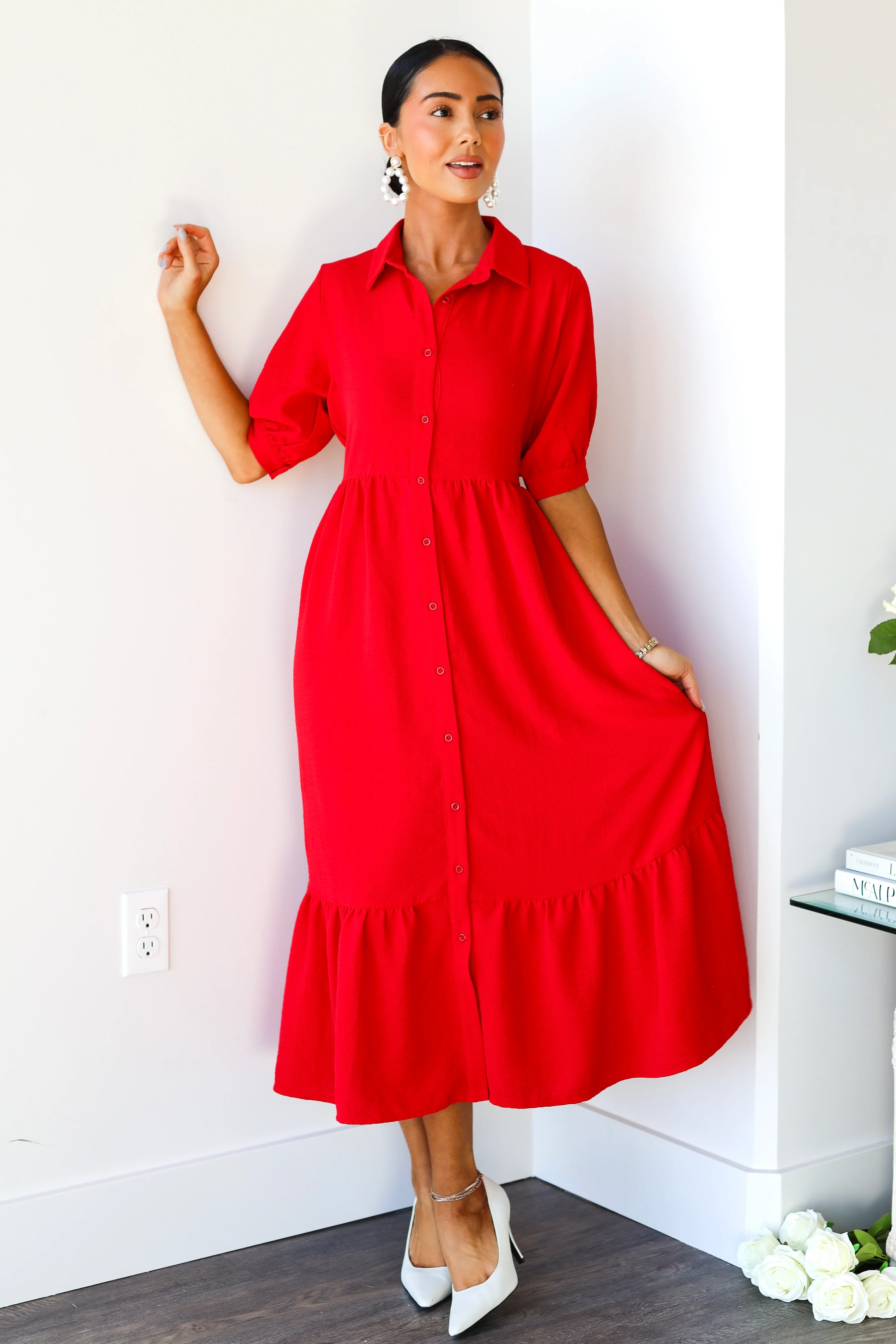 The Leo Cherry Tomato Dresses - XNAUWBI