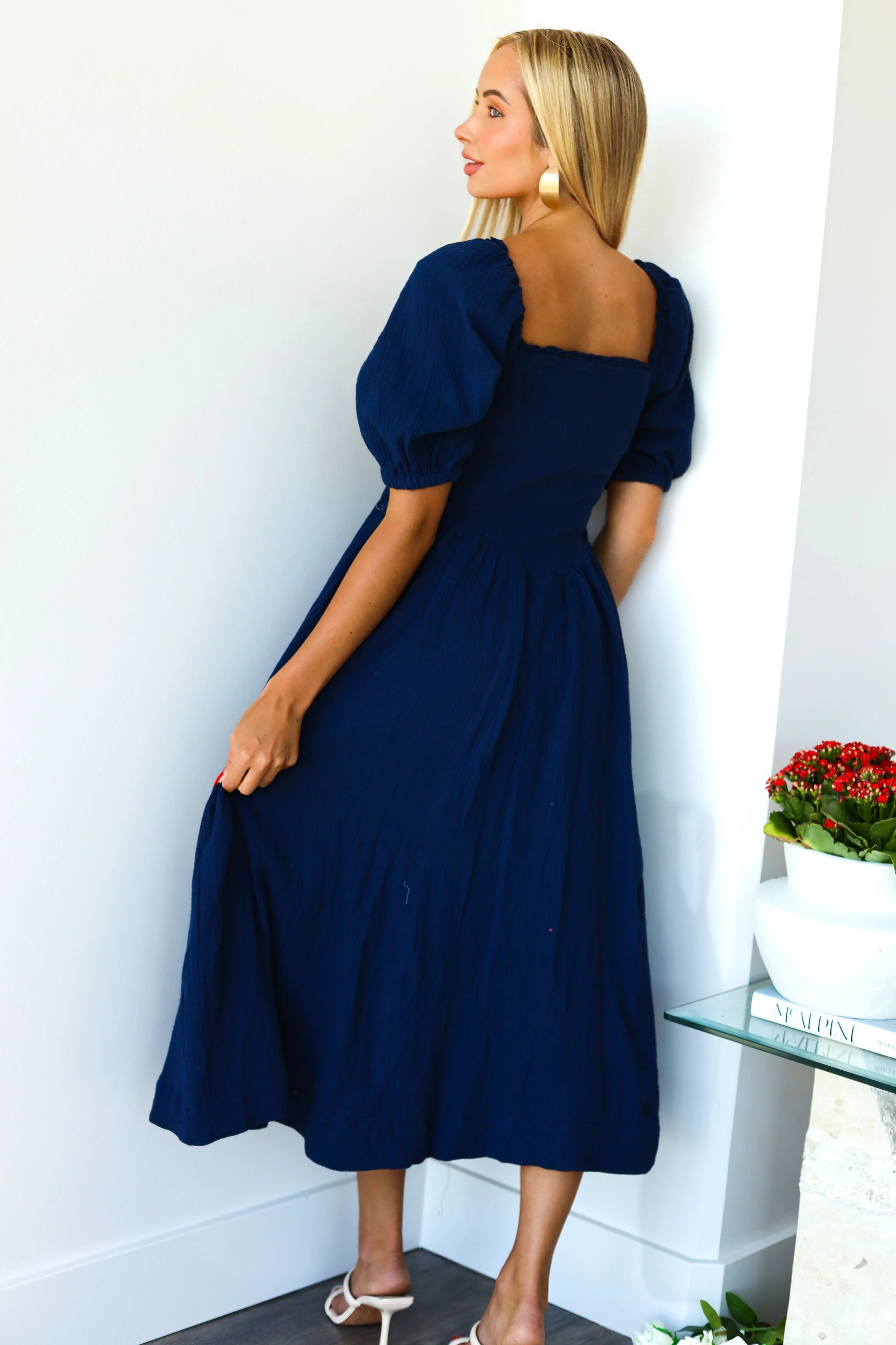The Lylie Navy Dresses - XNAUWBI