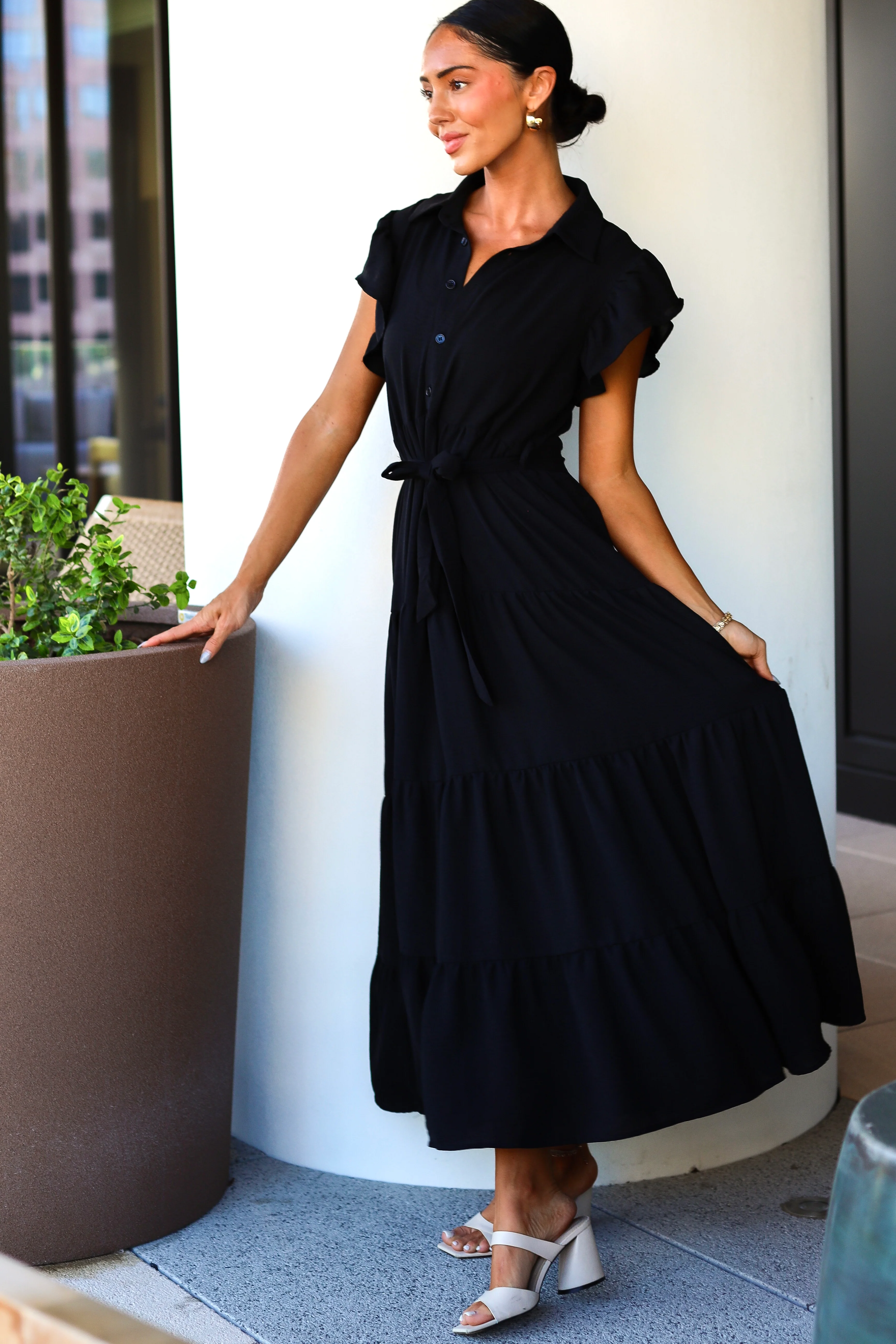 The Goldie Black Dresses - XNAUWBI