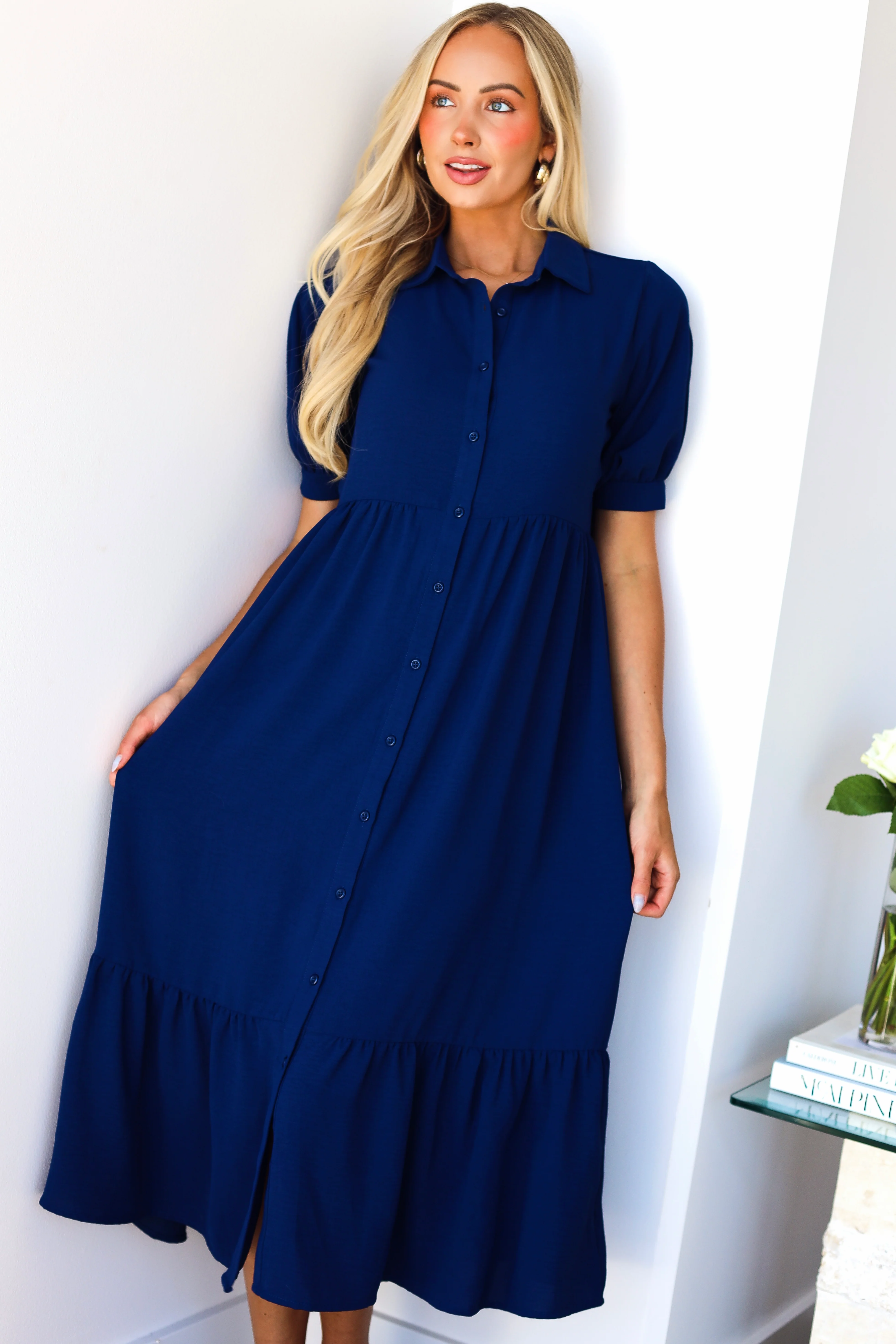 The Leo Newport Navy Dresses - XNAUWBI