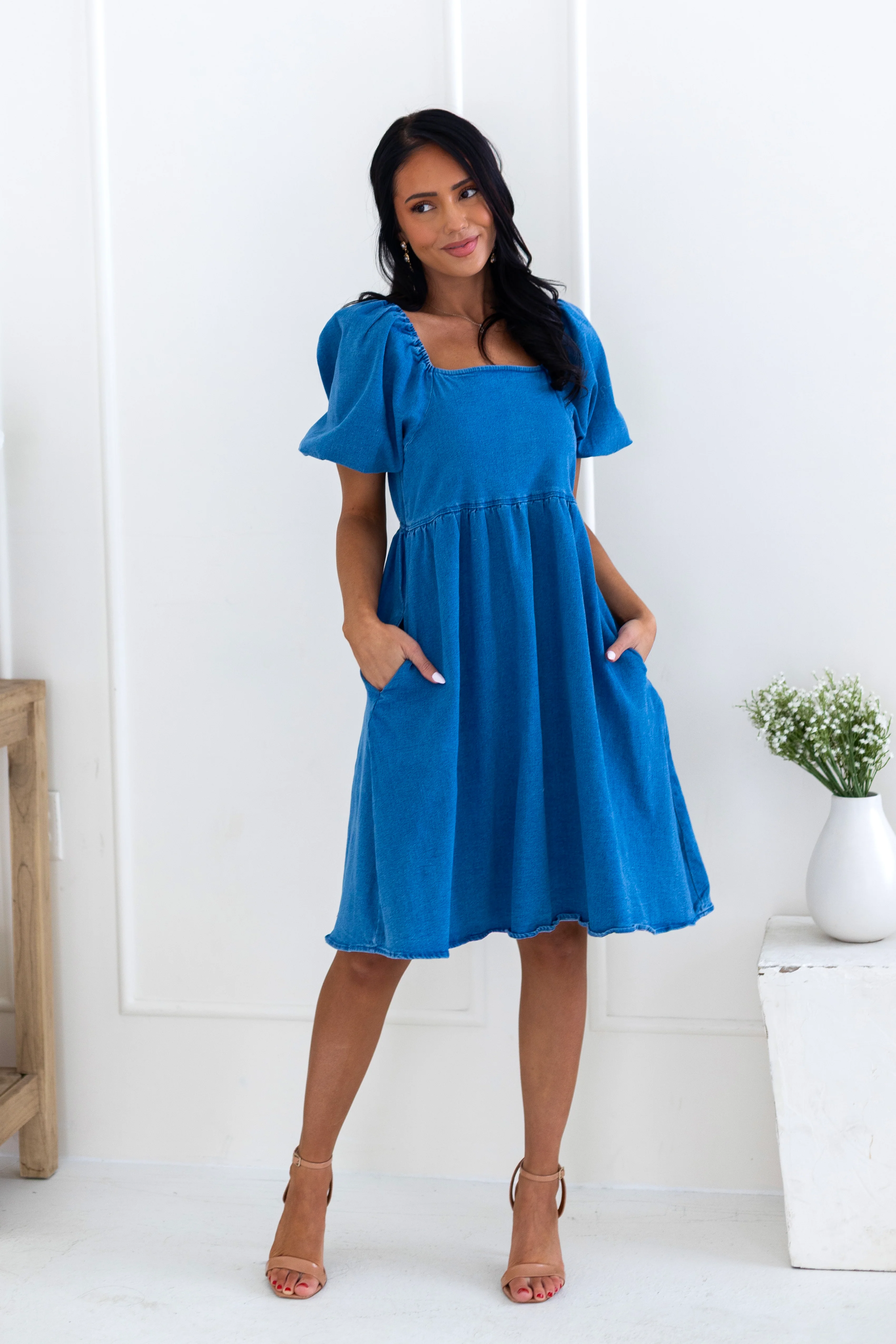 The Jack Dark Denim Dresses - XNAUWBI