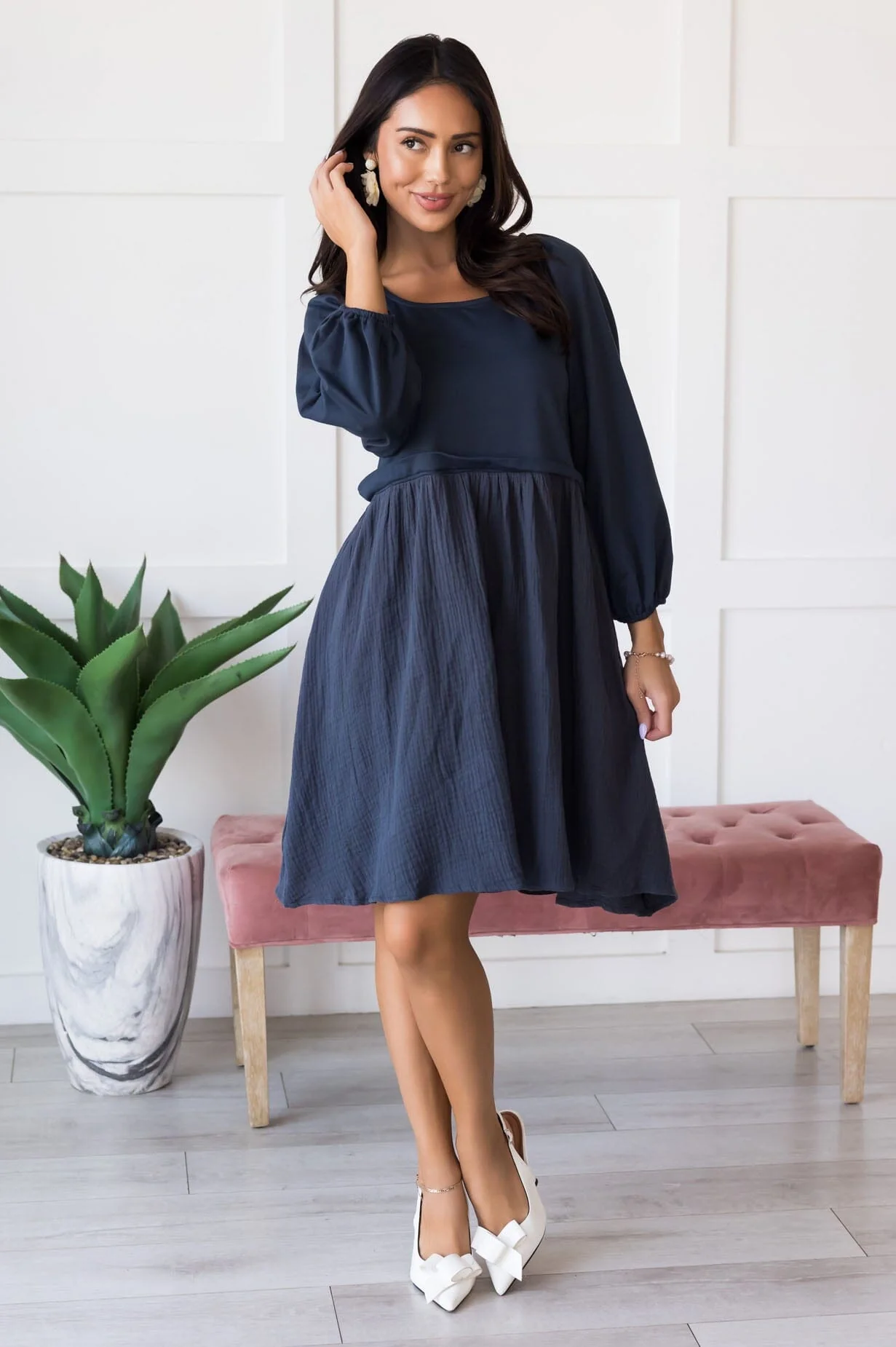 The Dawn Patriot Blue Dresses - XNAUWBI