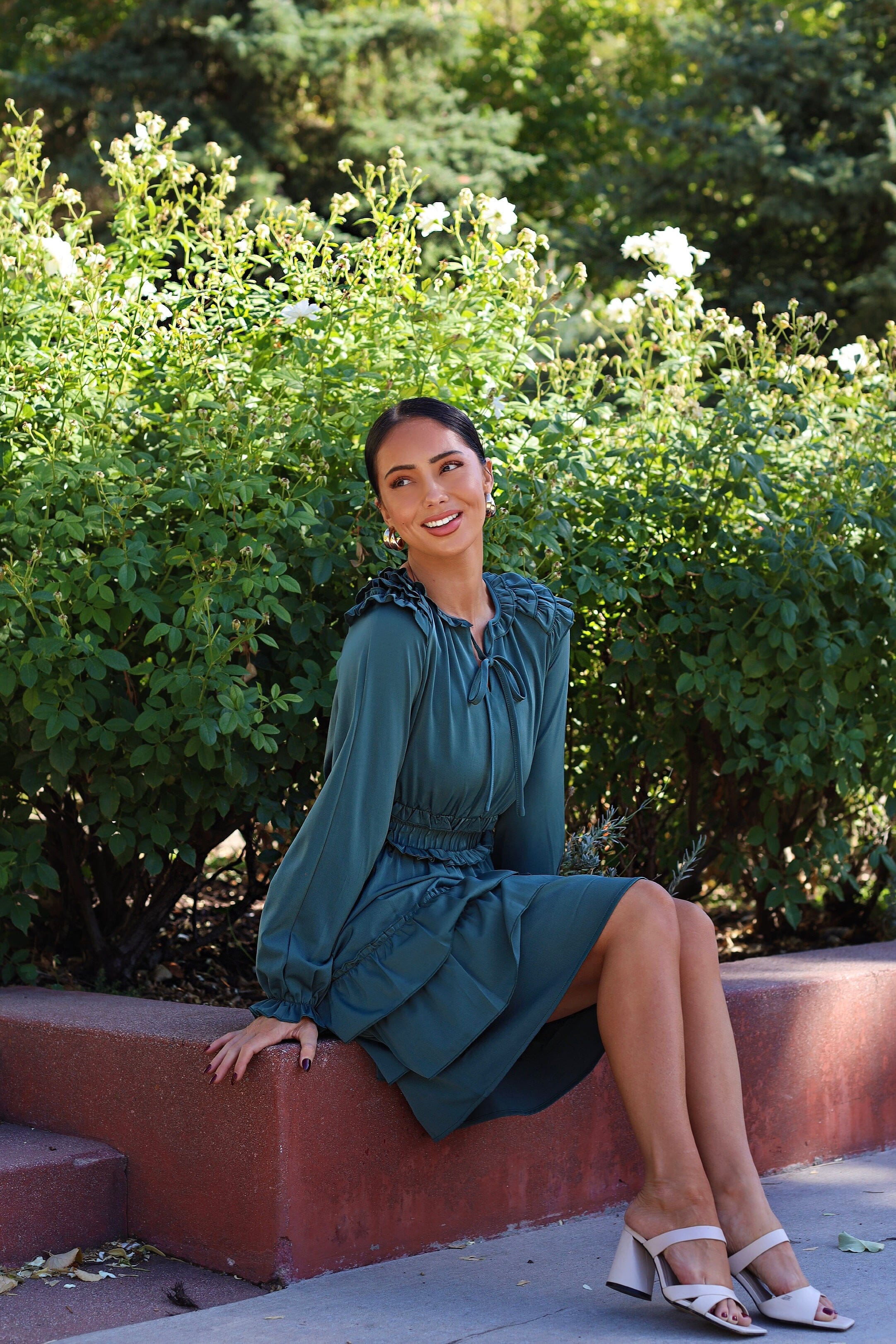 The Eloise Palace Green Dresses - XNAUWBI