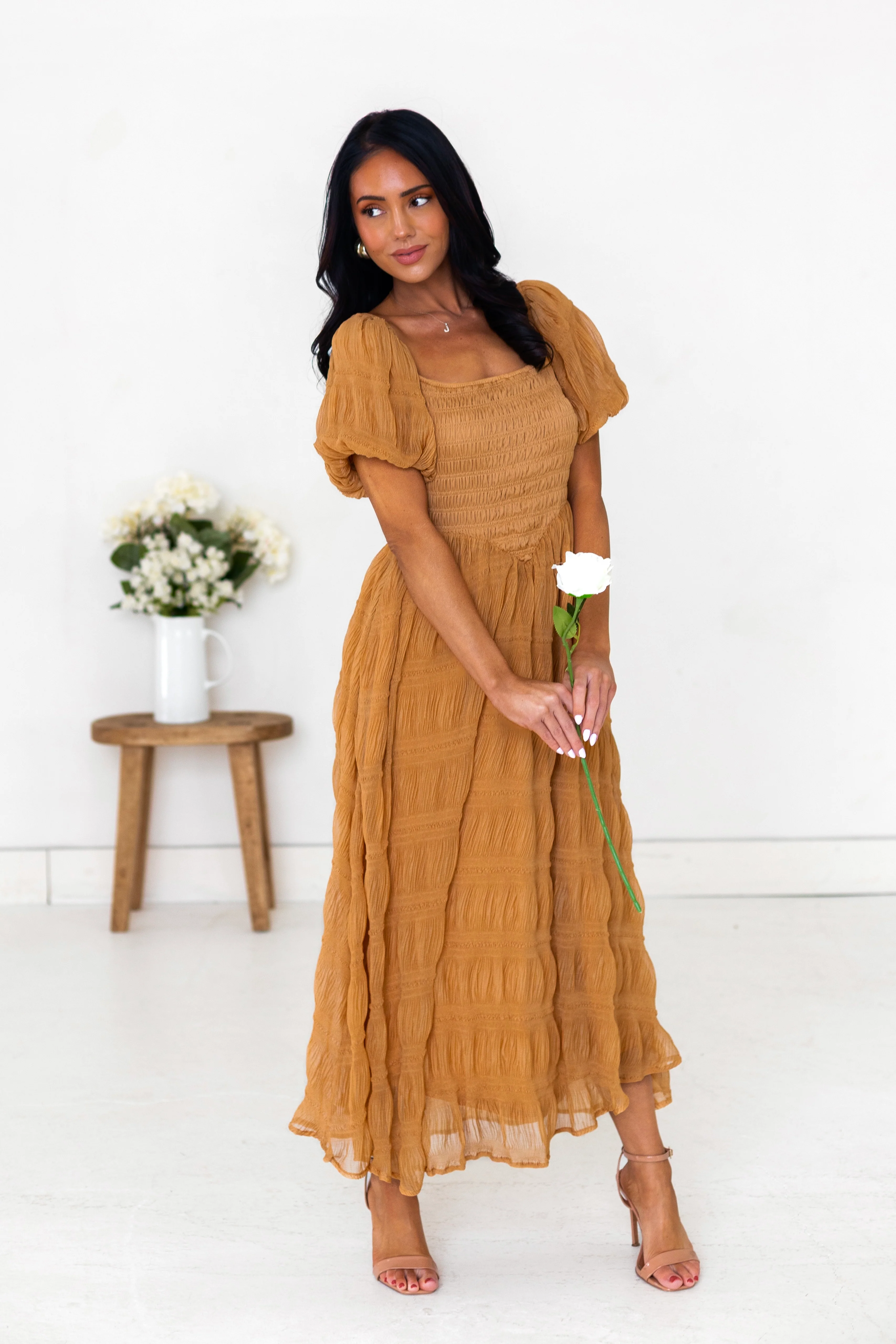 The Baylen Ginger Dresses - XNAUWBI