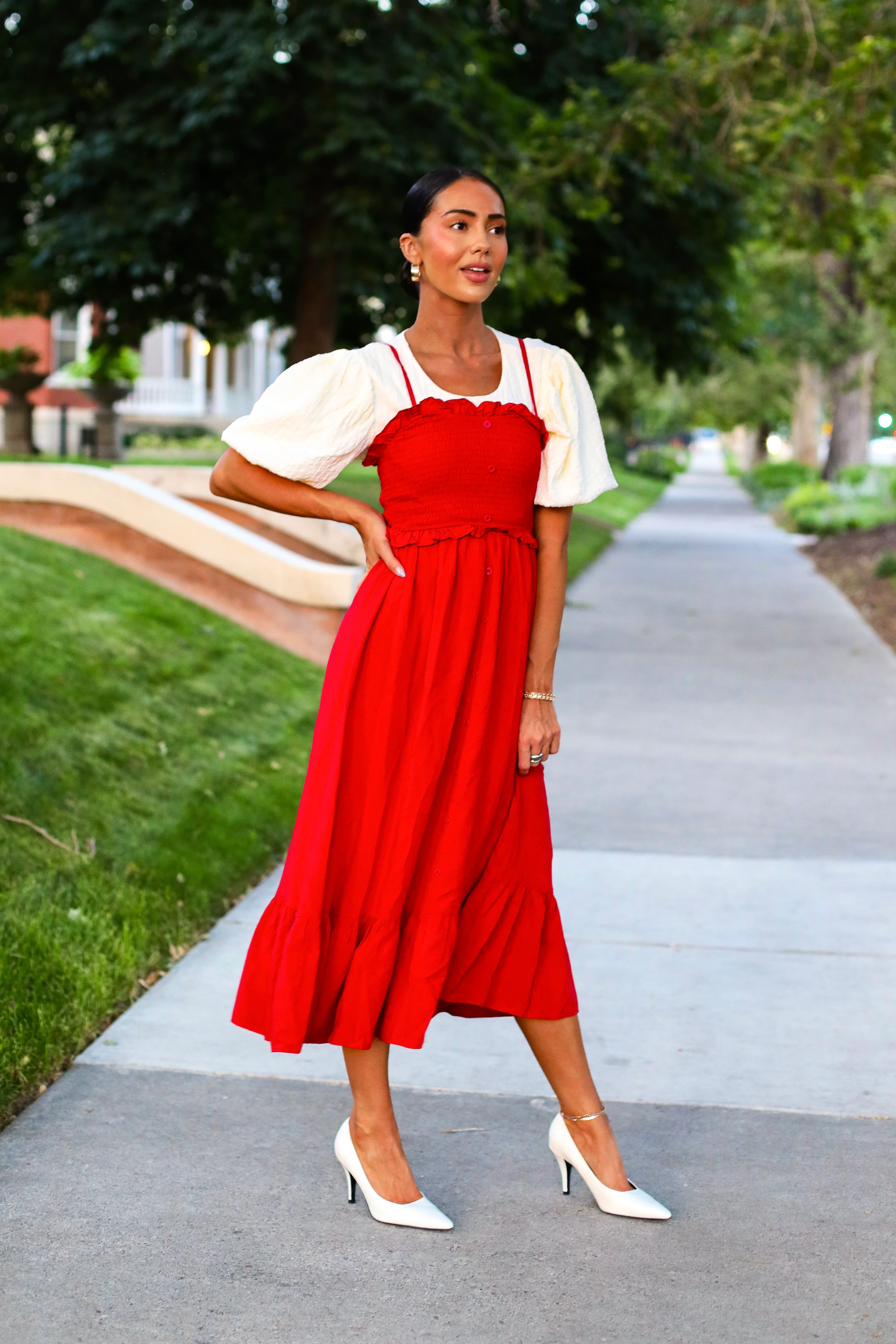 The Jones Berry Red Dresses - XNAUWBI