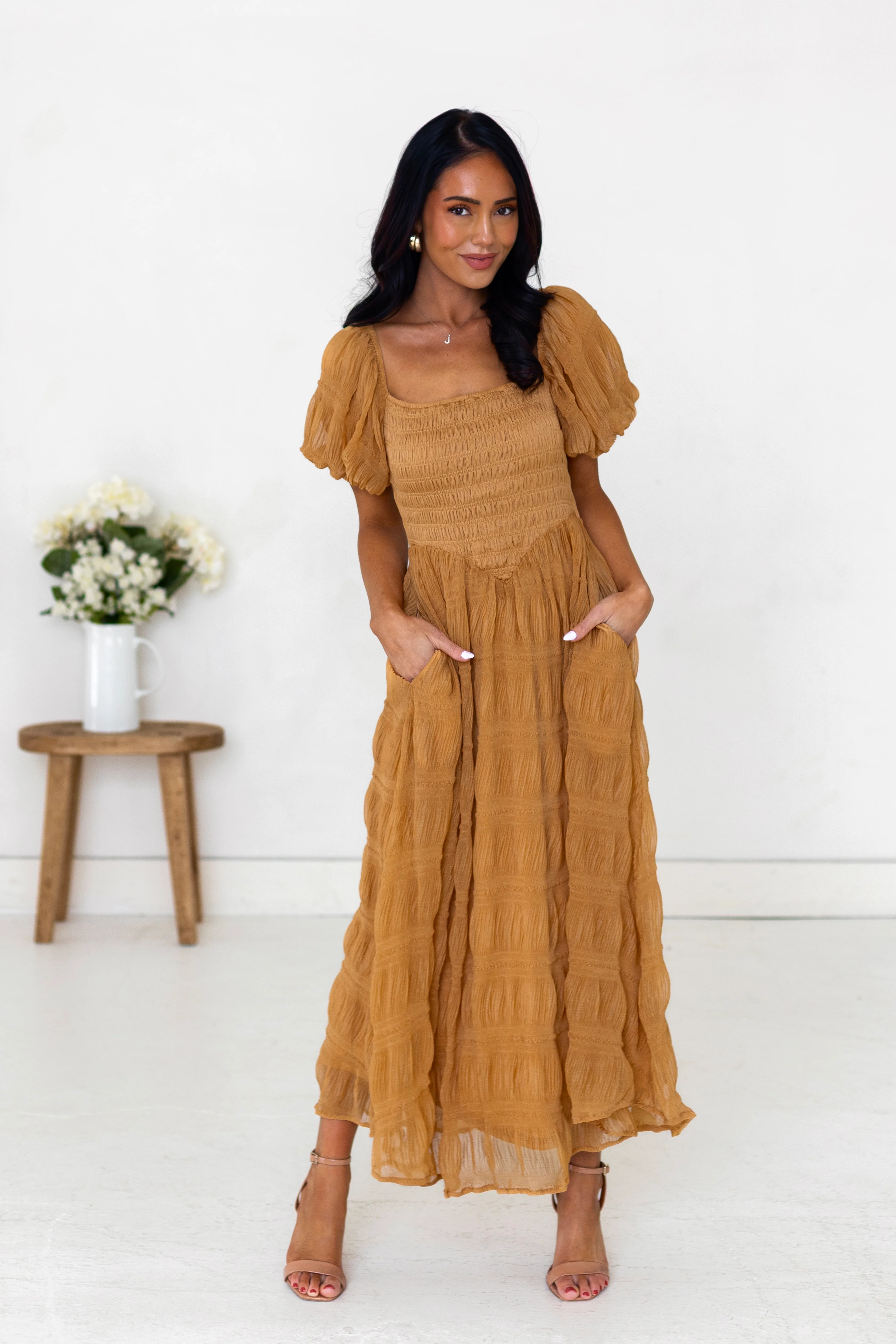 The Baylen Ginger Dresses - XNAUWBI