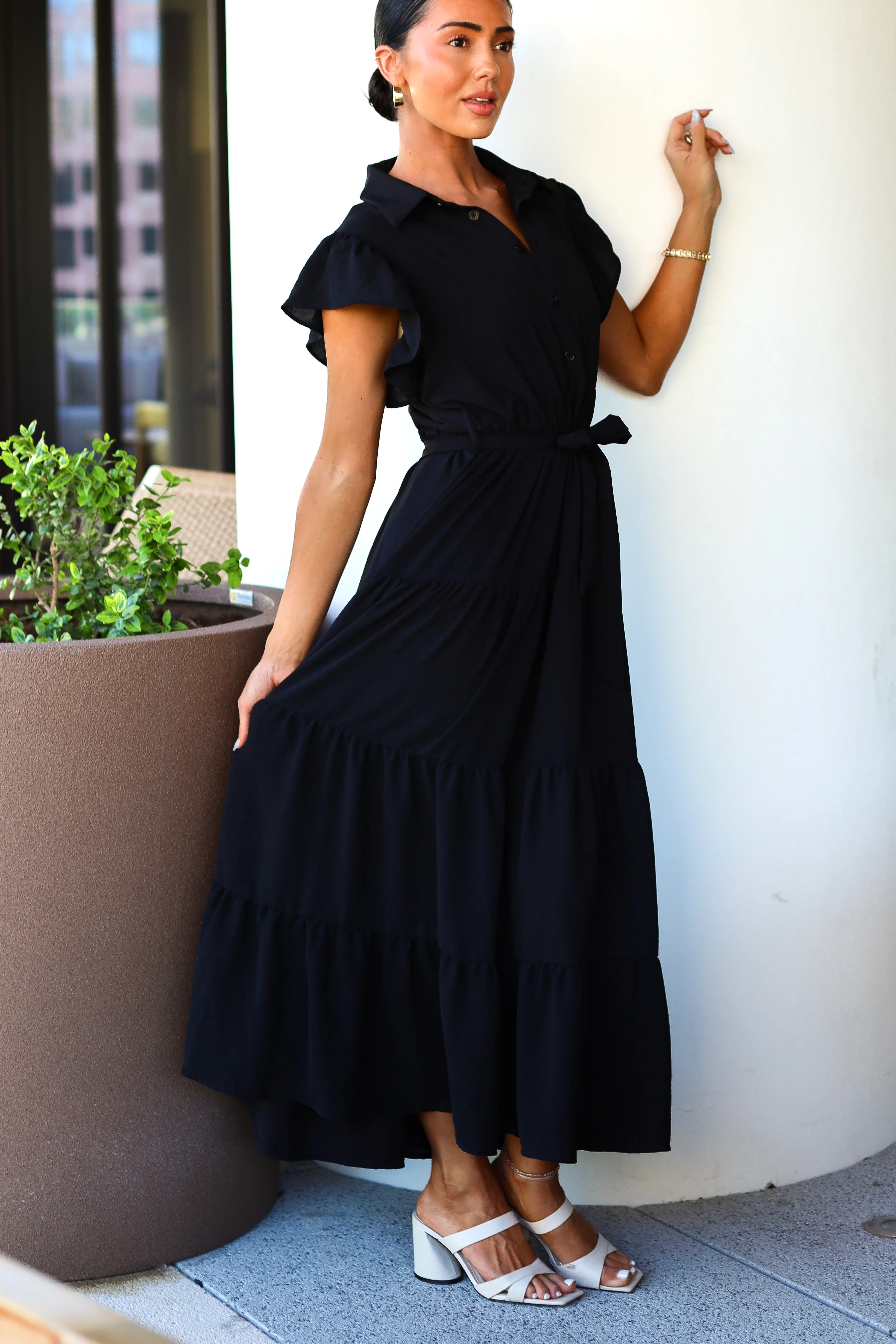 The Goldie Black Dresses - XNAUWBI