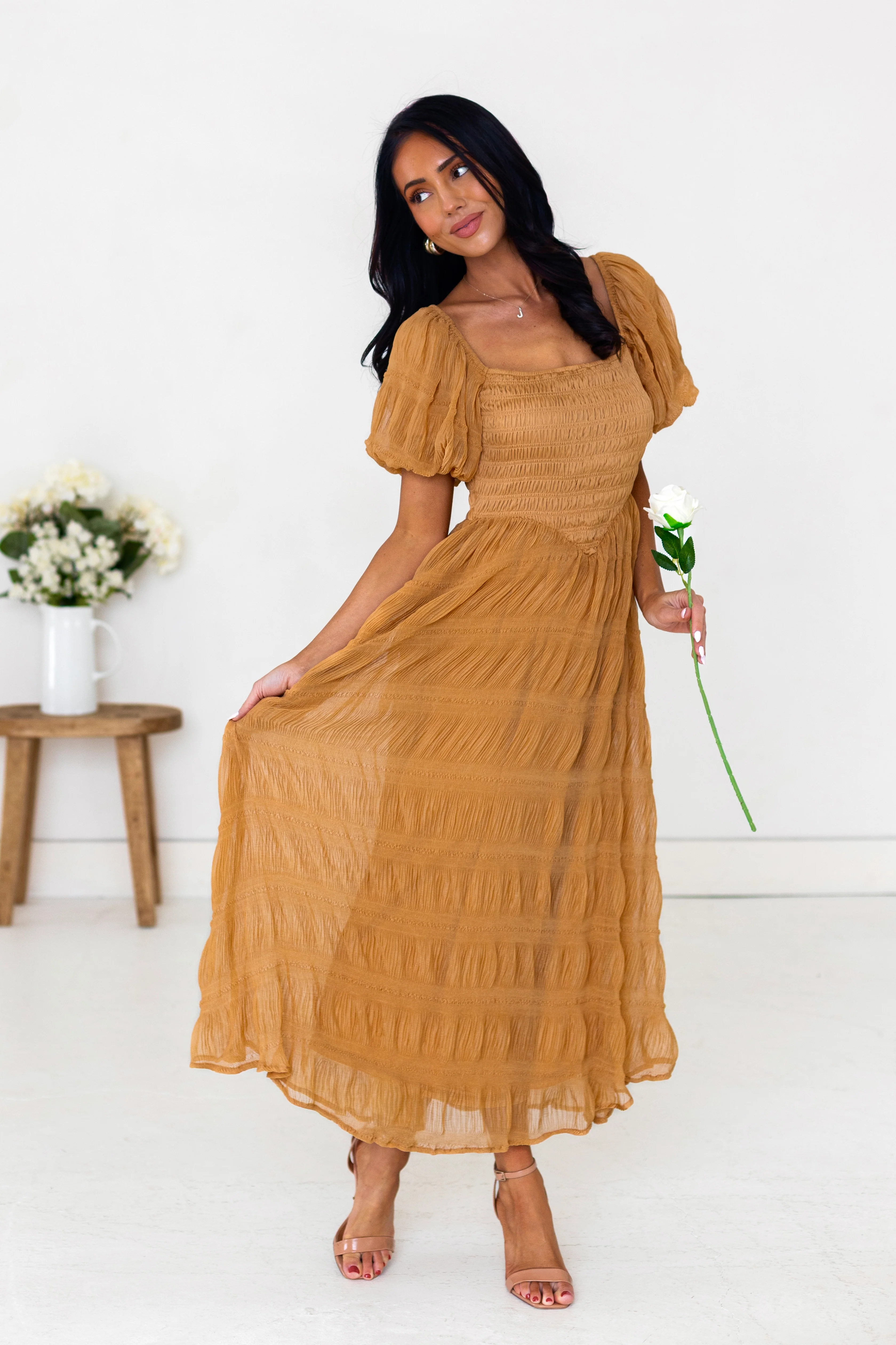 The Baylen Ginger Dresses - XNAUWBI