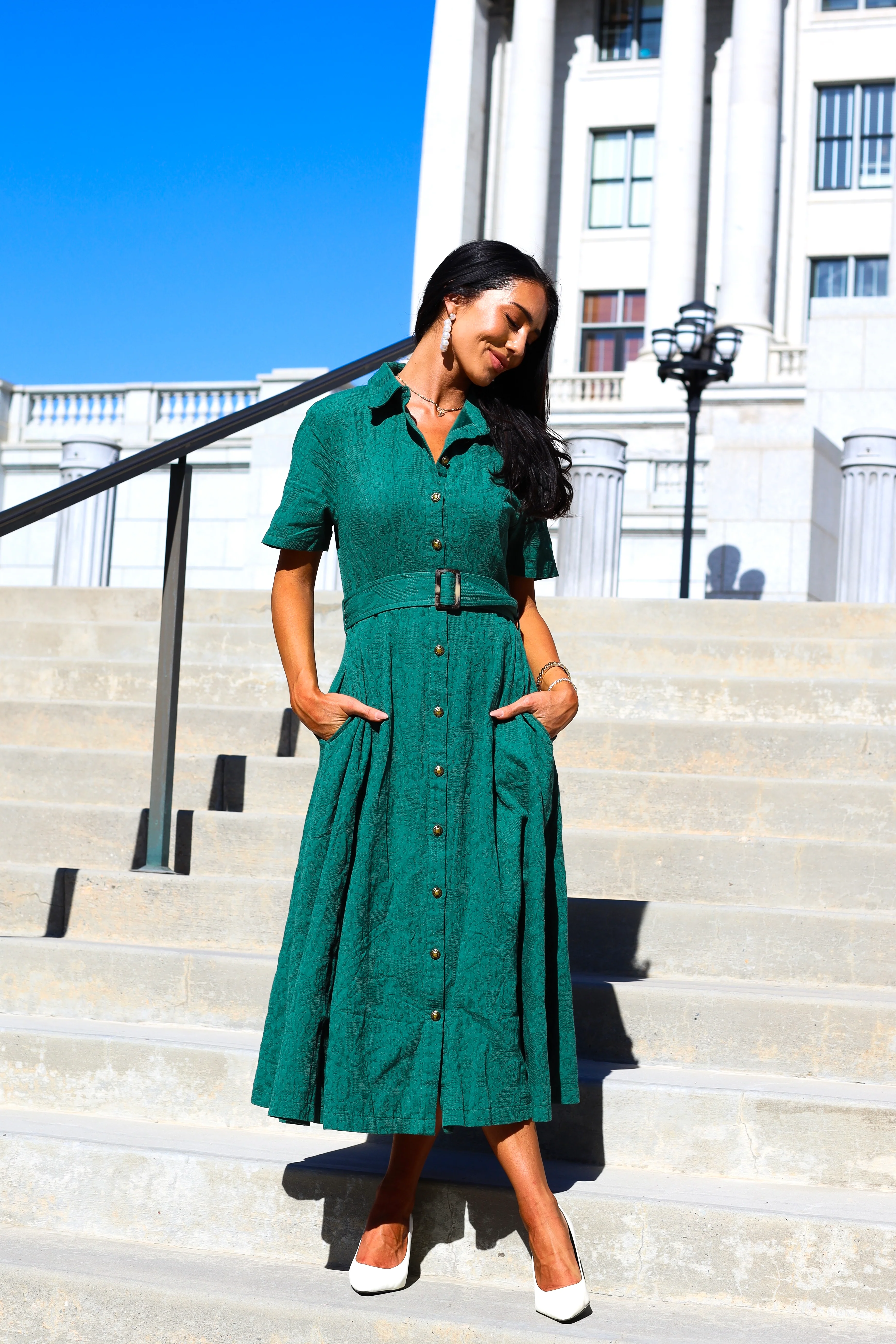 The Darla Dawn Green Dresses - XNAUWBI