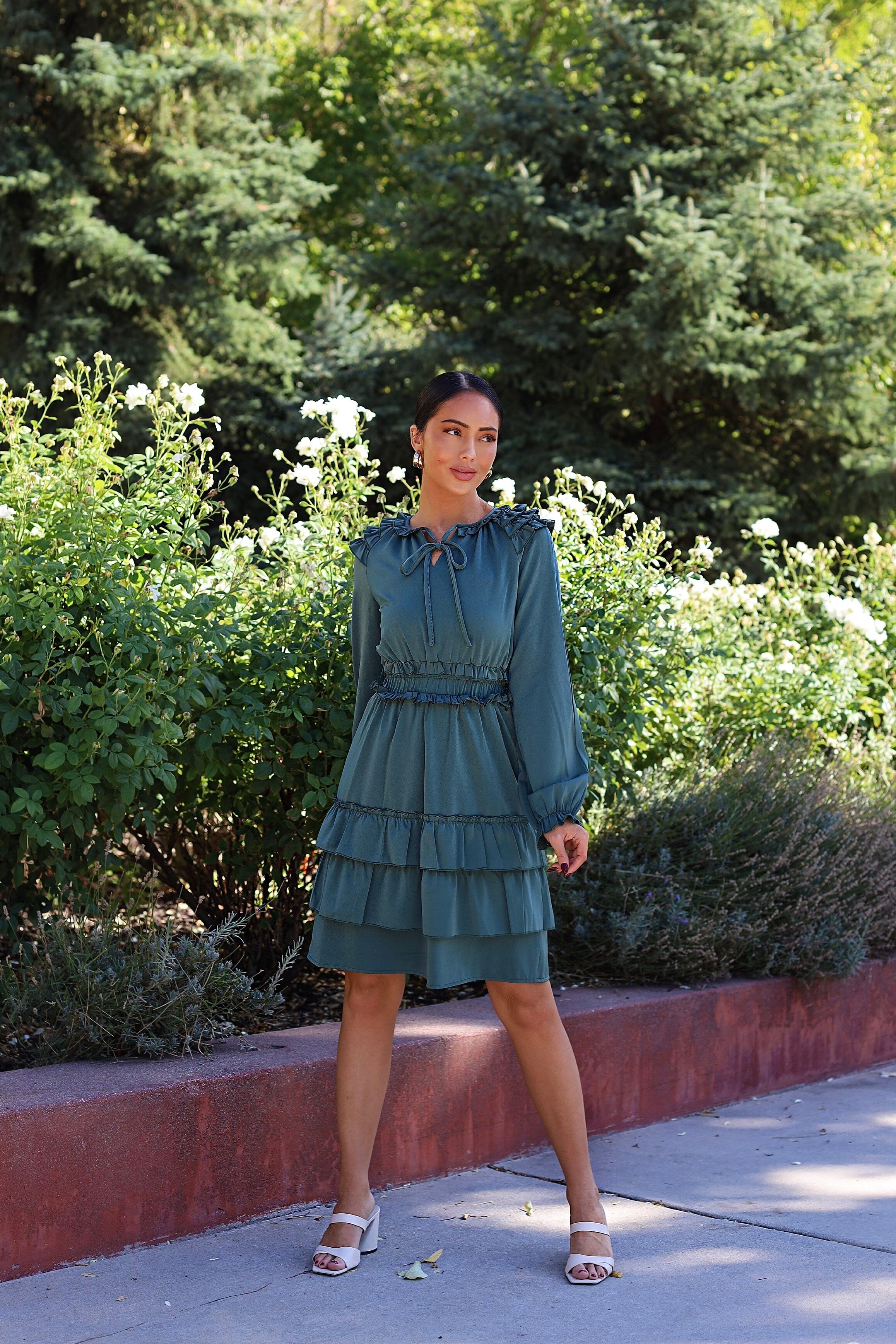 The Eloise Palace Green Dresses - XNAUWBI