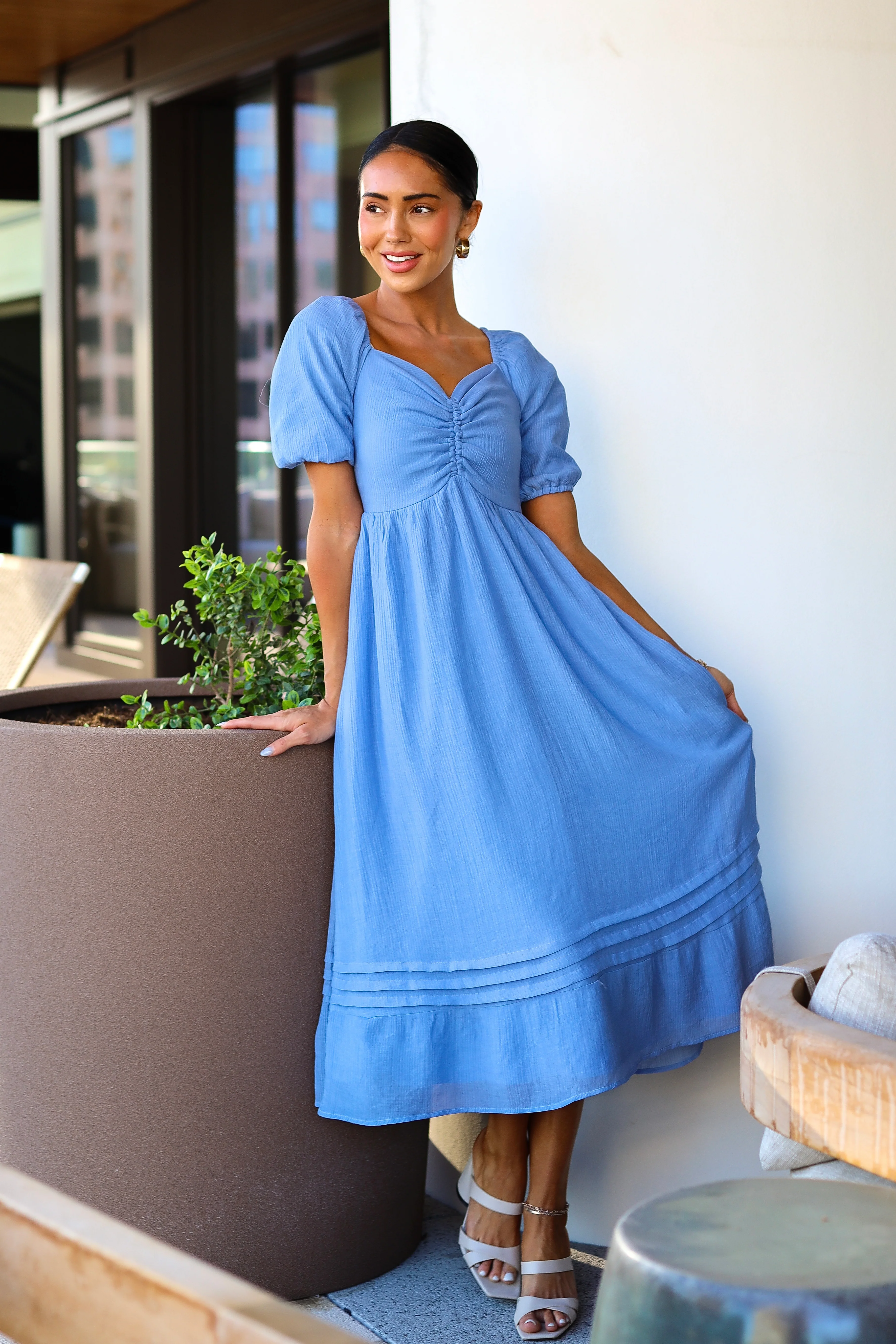 The Bronte Stardew Blue Dresses - XNAUWBI