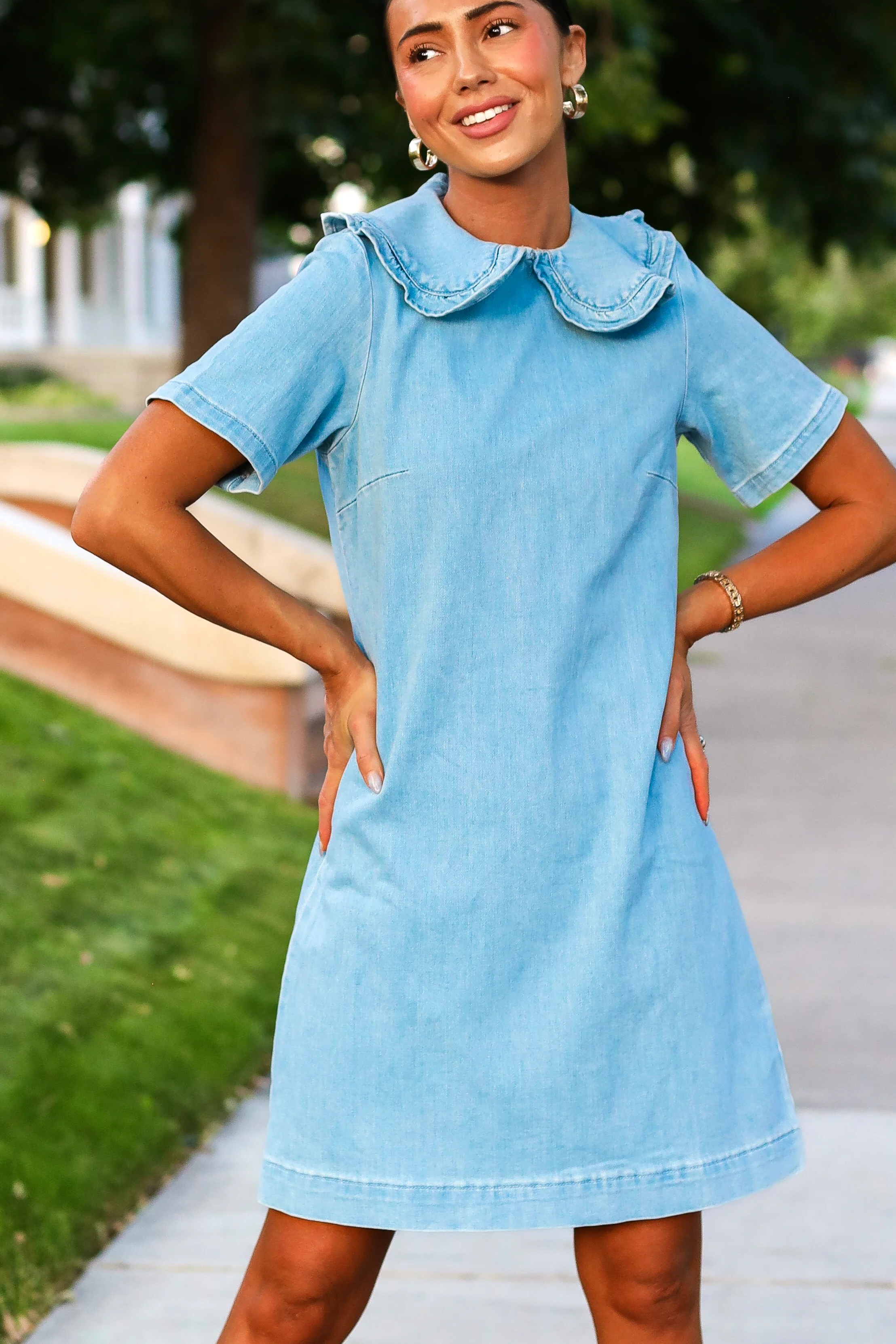 The Jada Light Wash Dresses - XNAUWBI