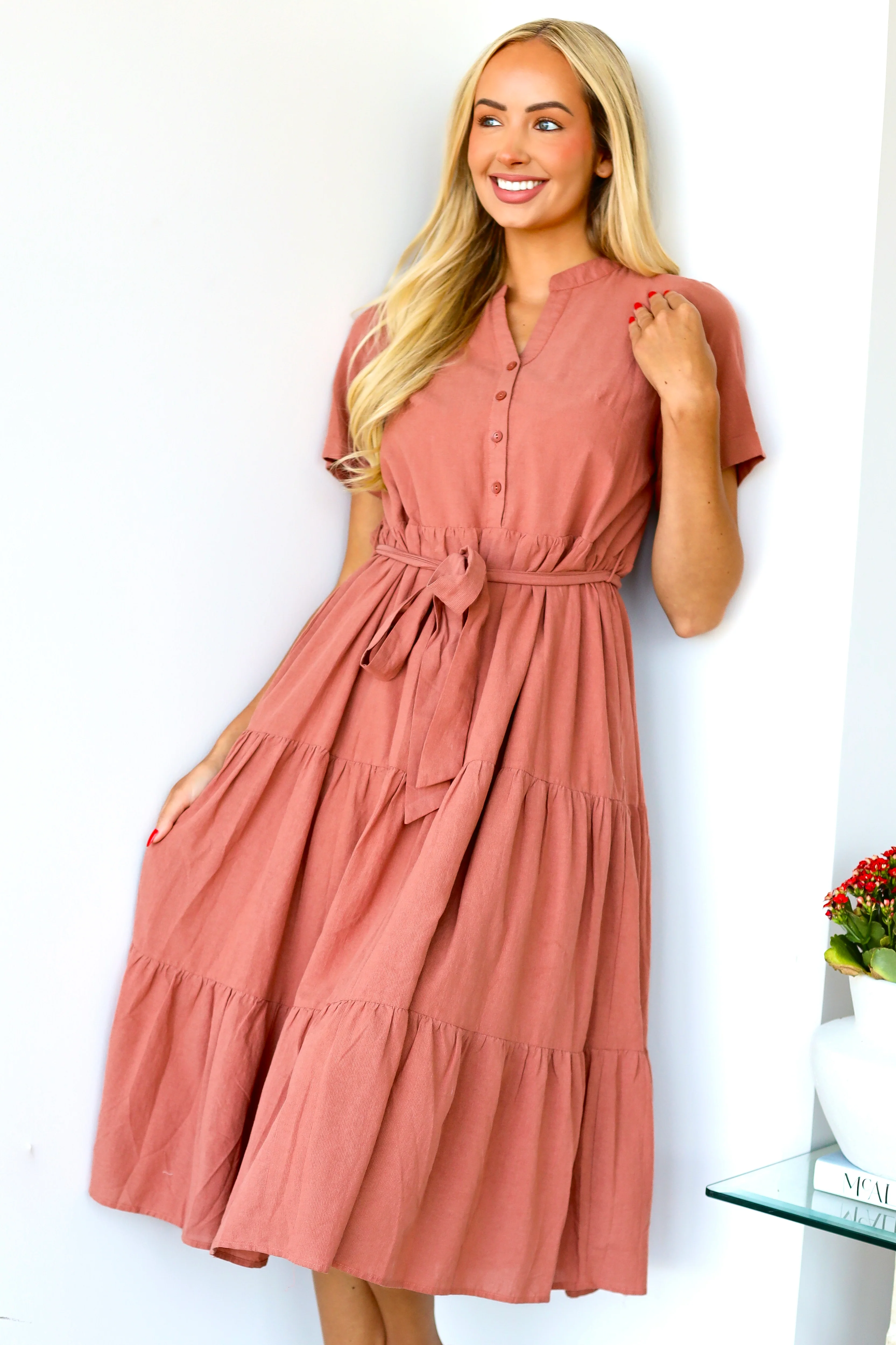 The Wynna Antique Rose Dresses - XNAUWBI