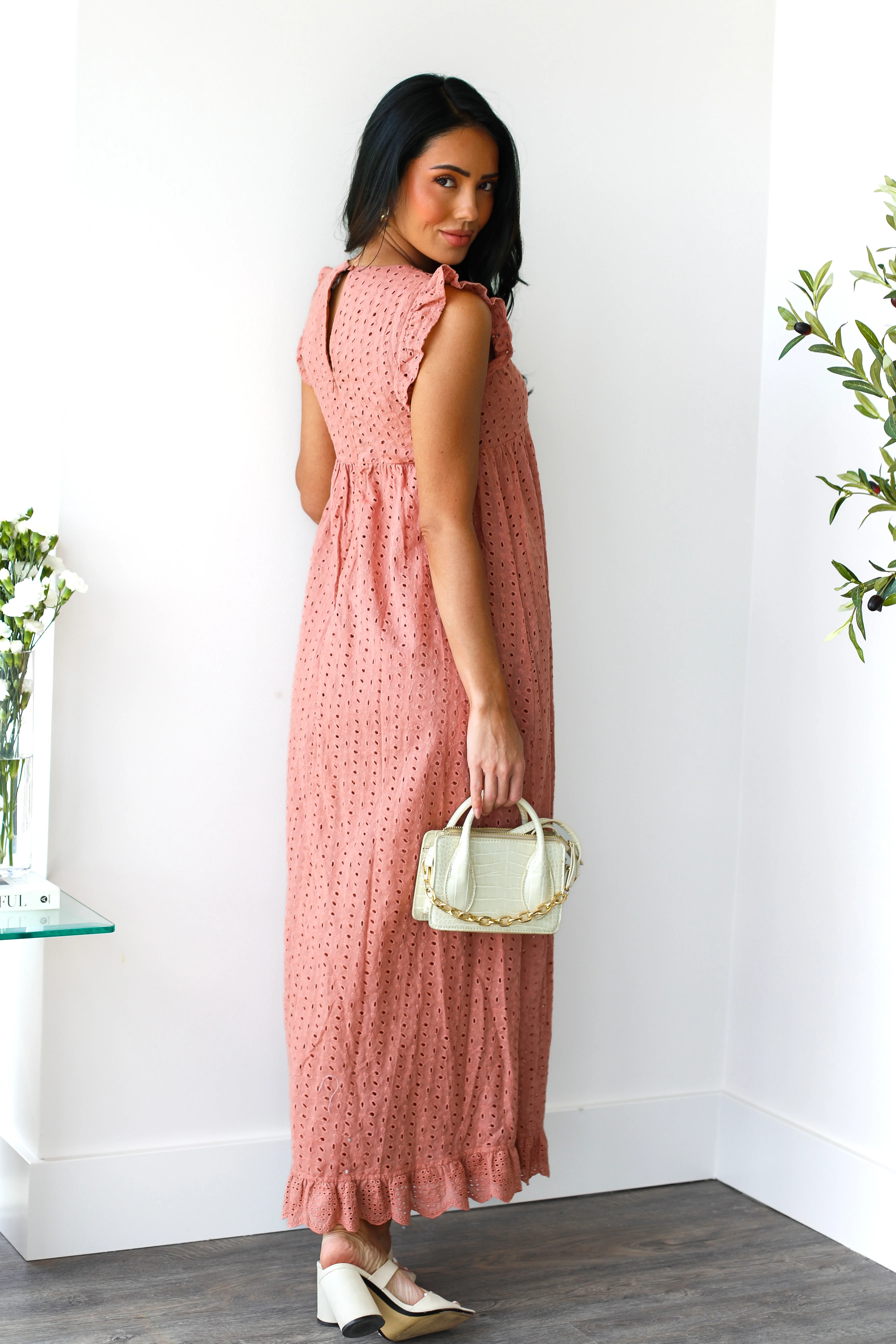 The Dutton Light Coral Dresses - XNAUWBI
