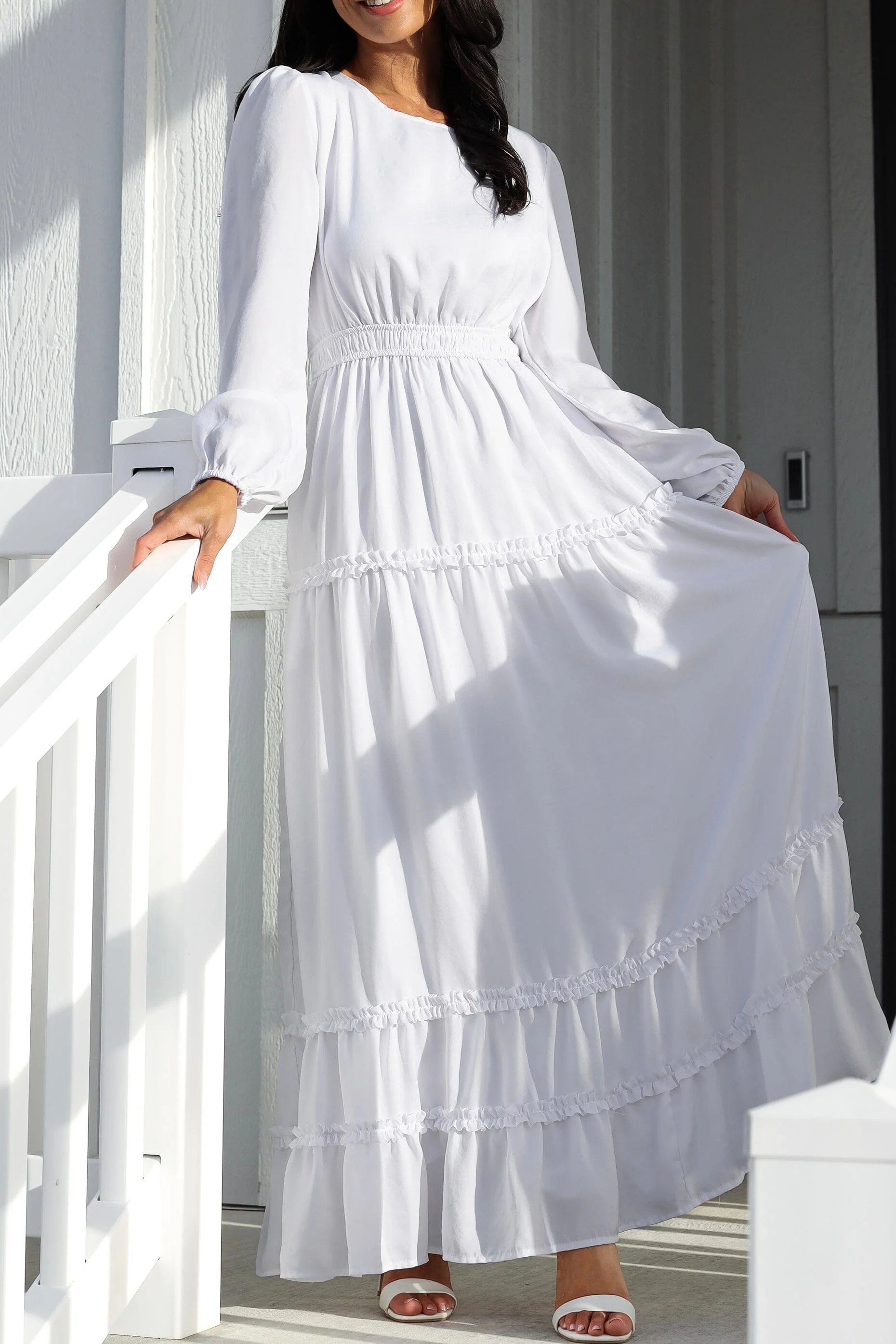 The Arwin White Dresses - XNAUWBI