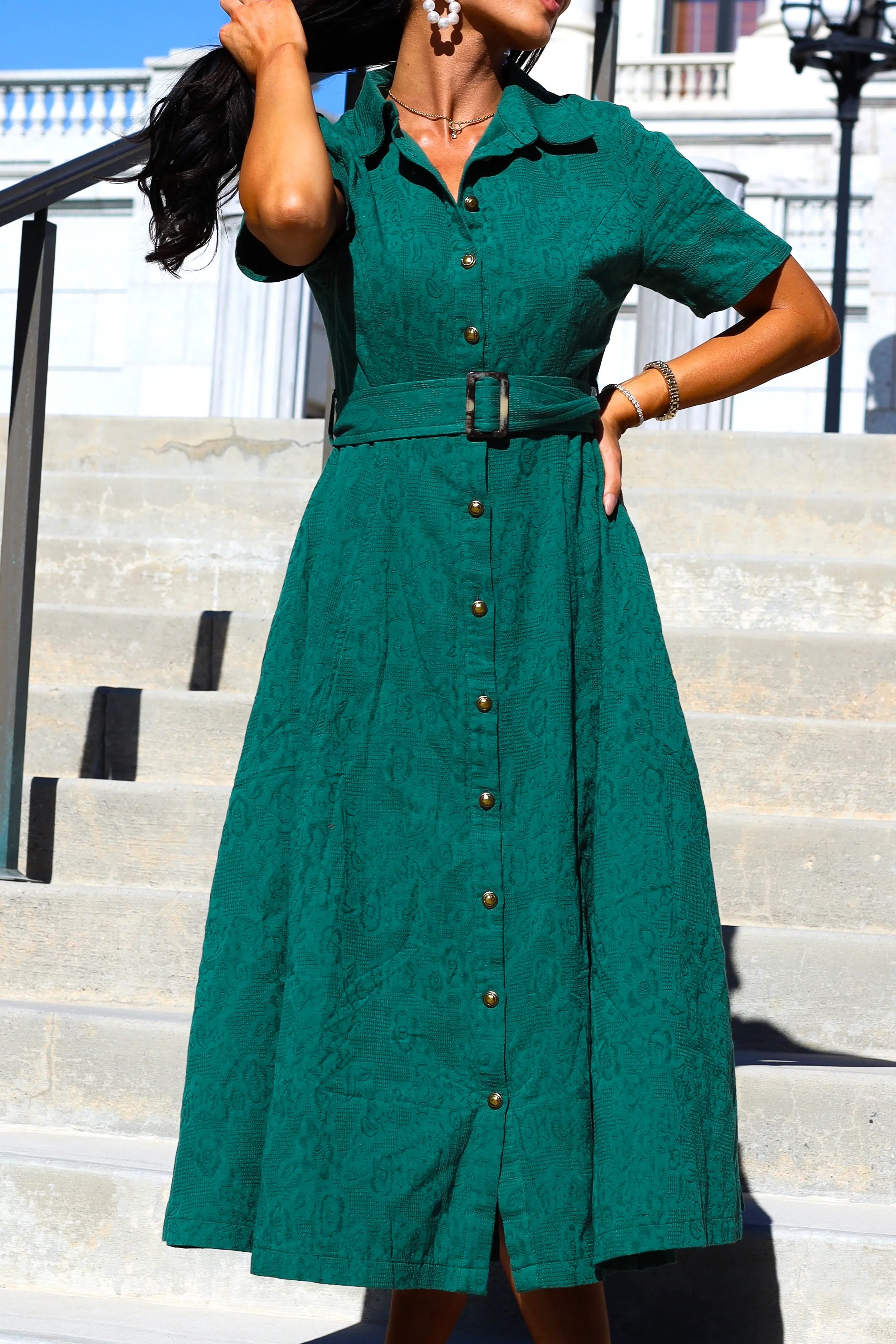 The Darla Dawn Green Dresses - XNAUWBI