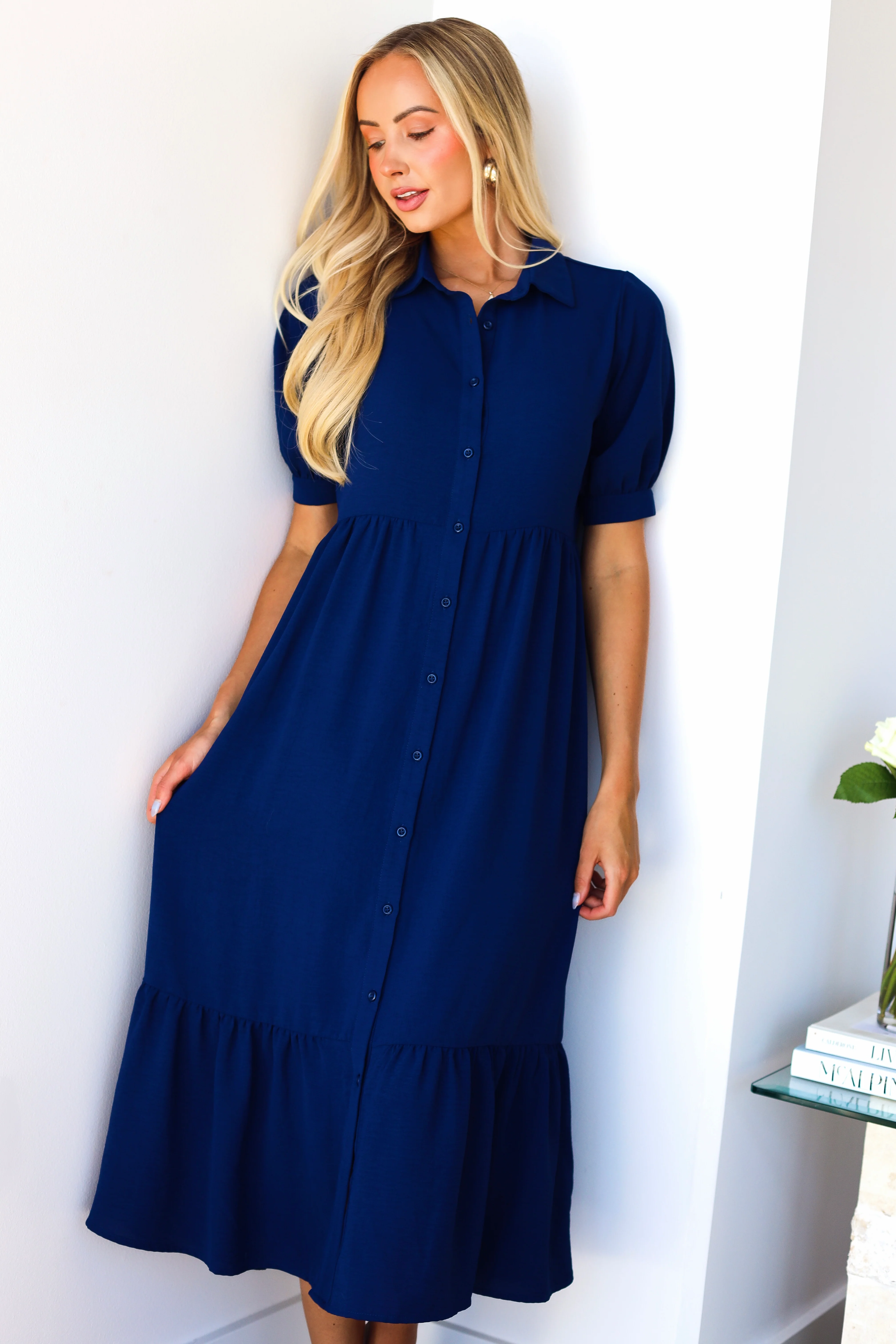 The Leo Newport Navy Dresses - XNAUWBI