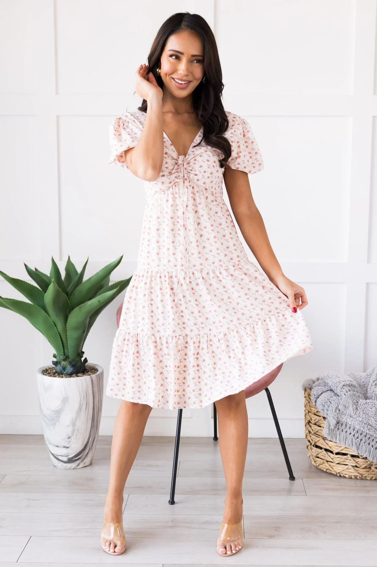 The Joan Apple Blossom Dresses - XNAUWBI
