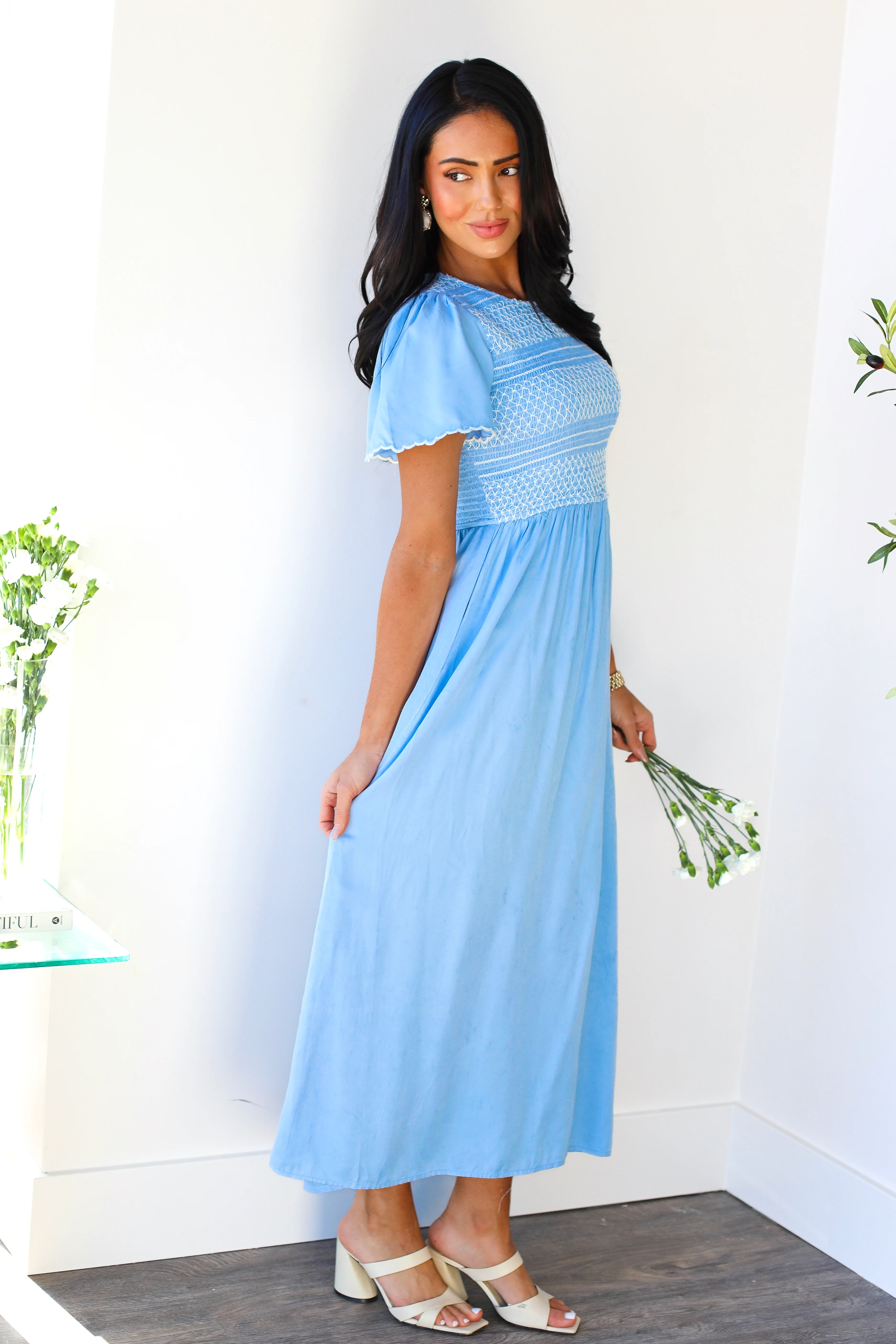 The Azima Light Blue Dresses - XNAUWBI