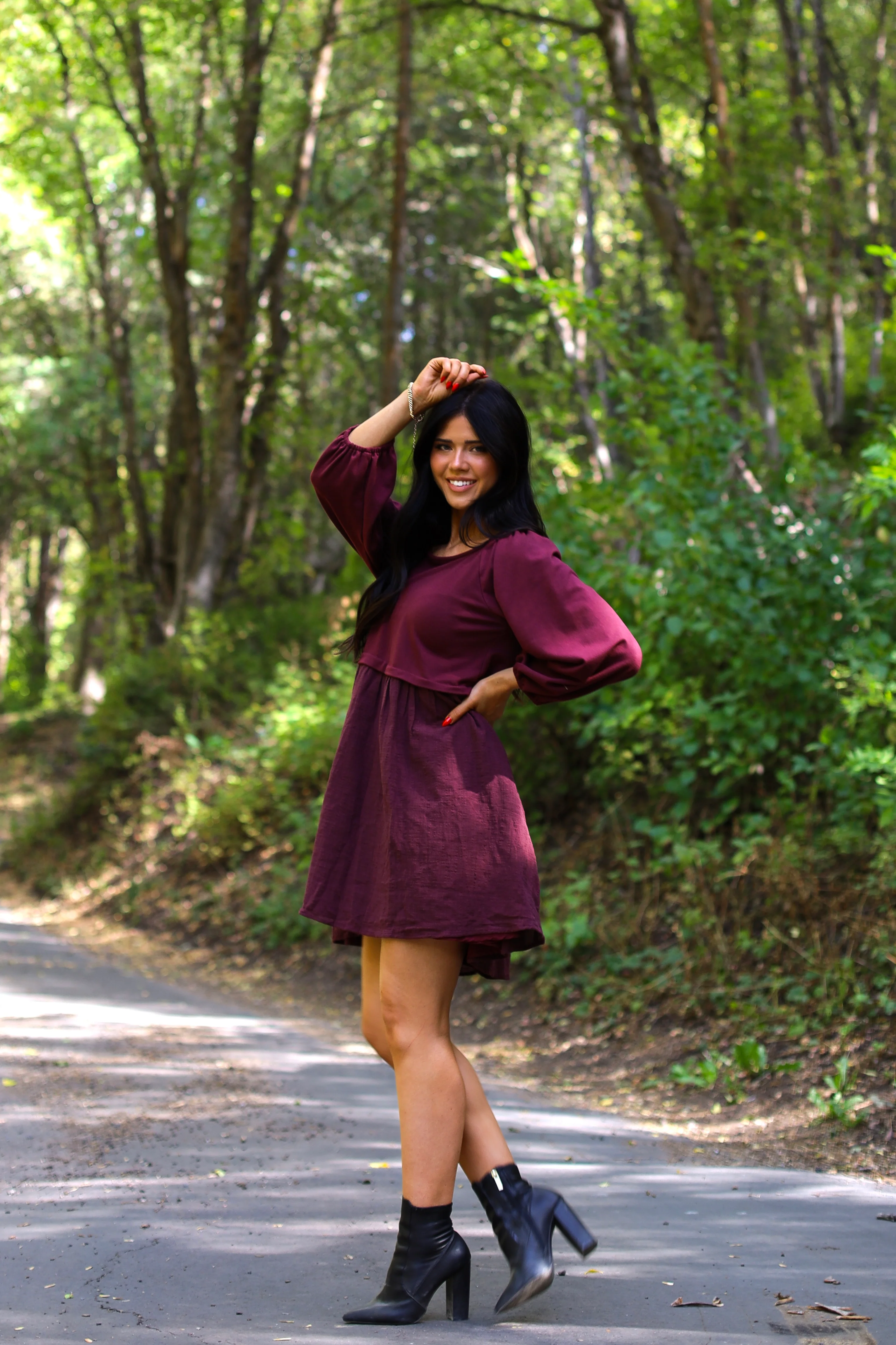 The Dawn Cranberry Dresses - XNAUWBI