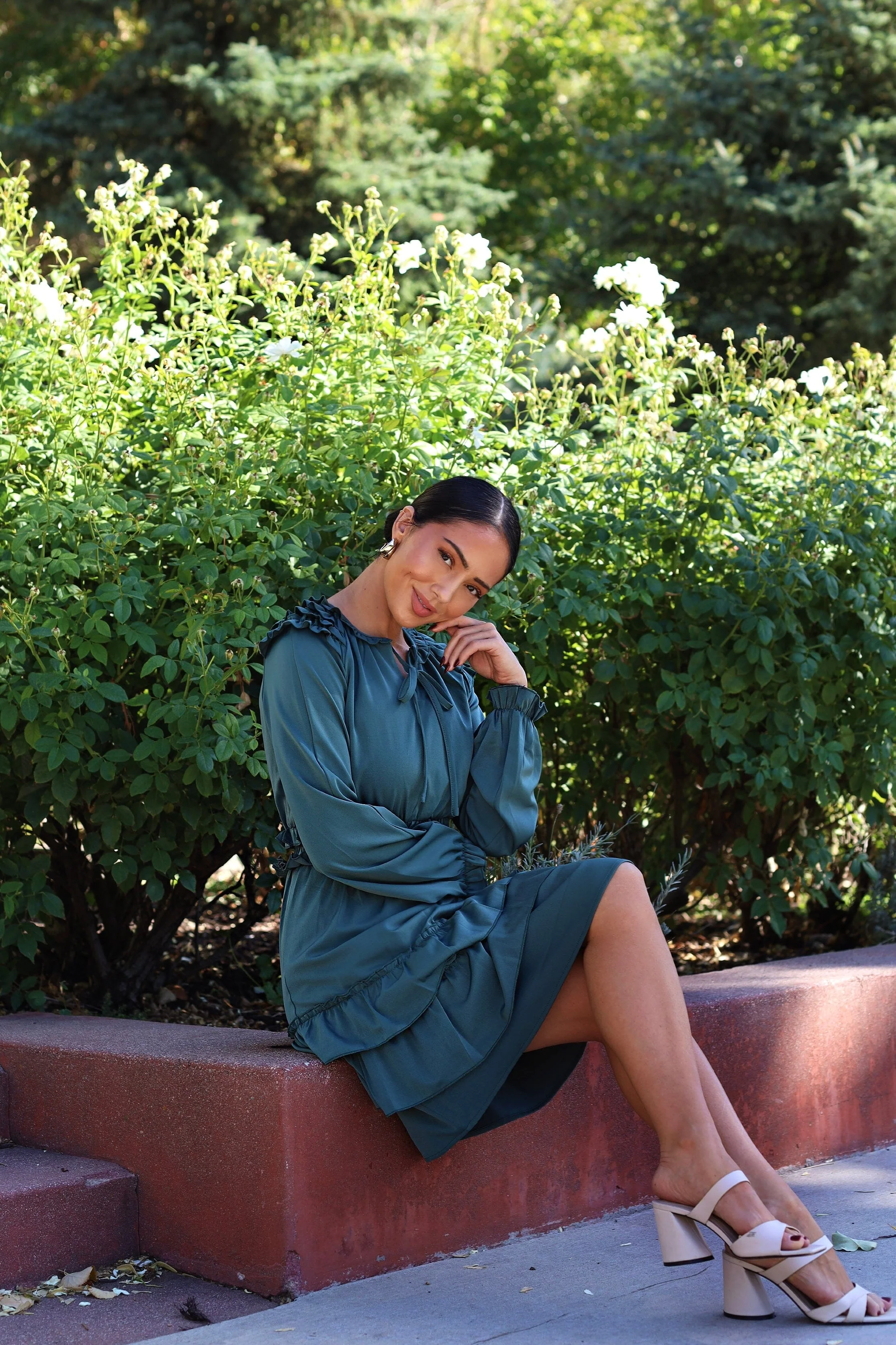 The Eloise Palace Green Dresses - XNAUWBI