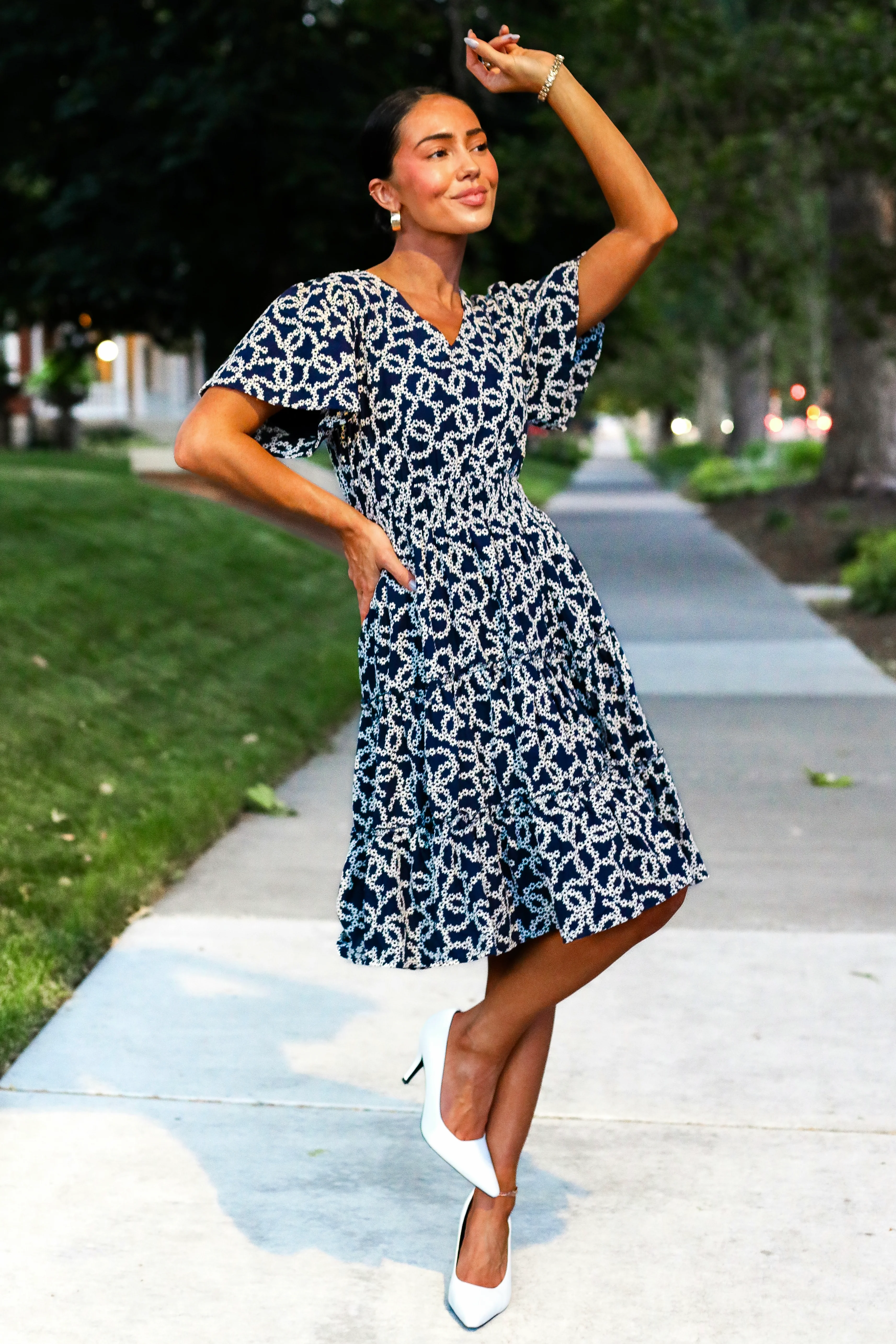 The Jemma Midnight Lotus Dresses - XNAUWBI