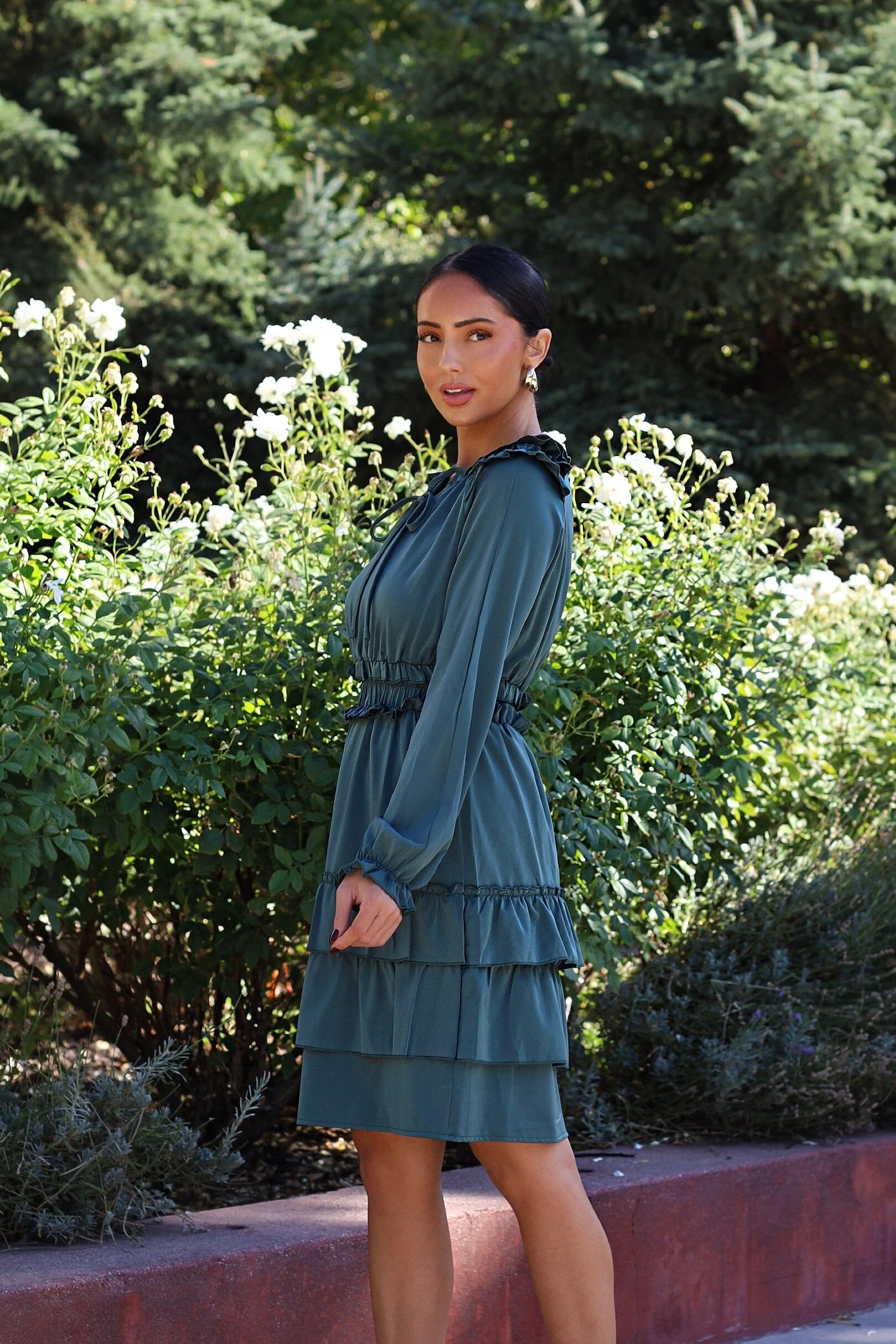 The Eloise Palace Green Dresses - XNAUWBI
