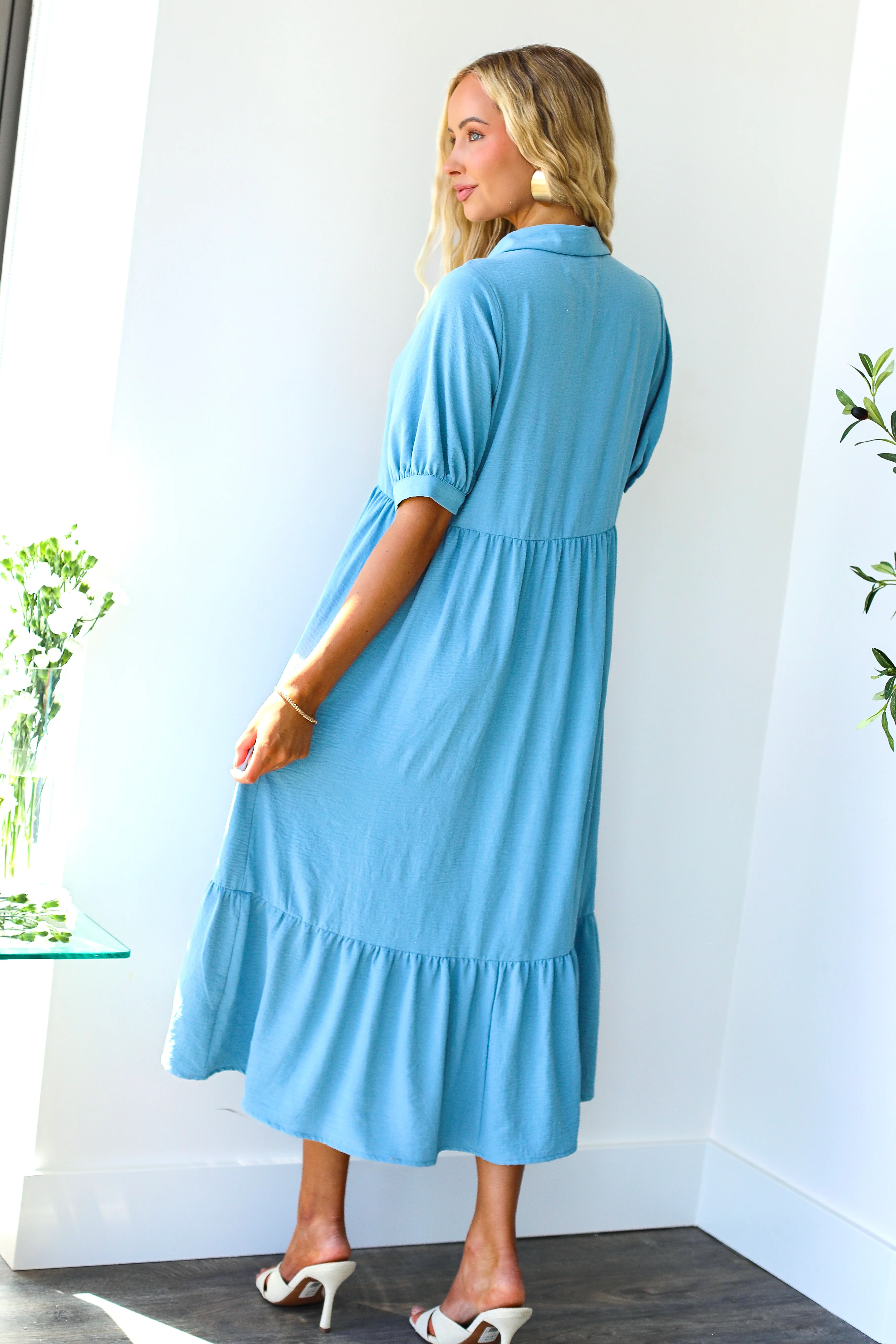 The Leo Breezy Blue Dresses - XNAUWBI