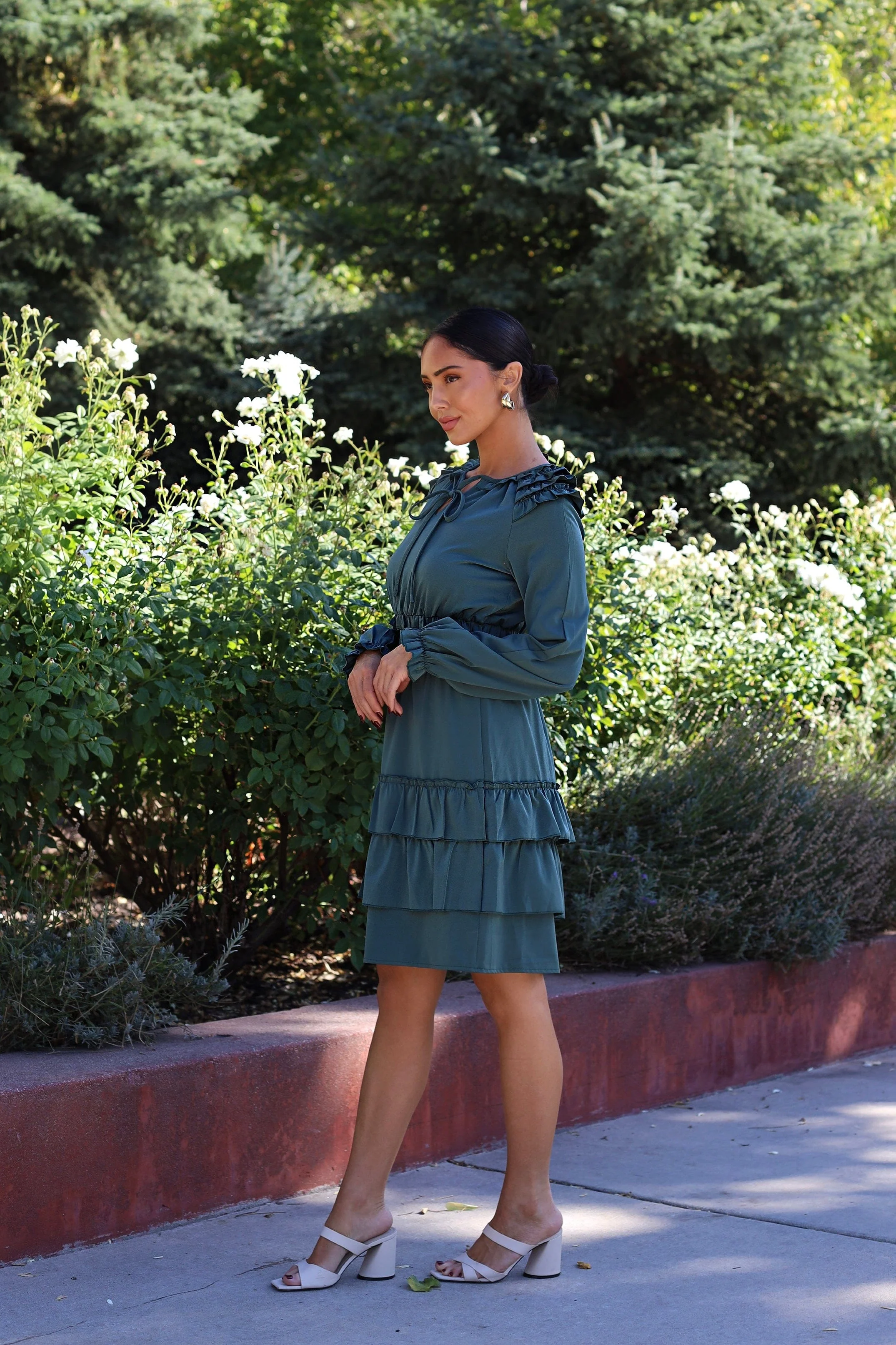 The Eloise Palace Green Dresses - XNAUWBI