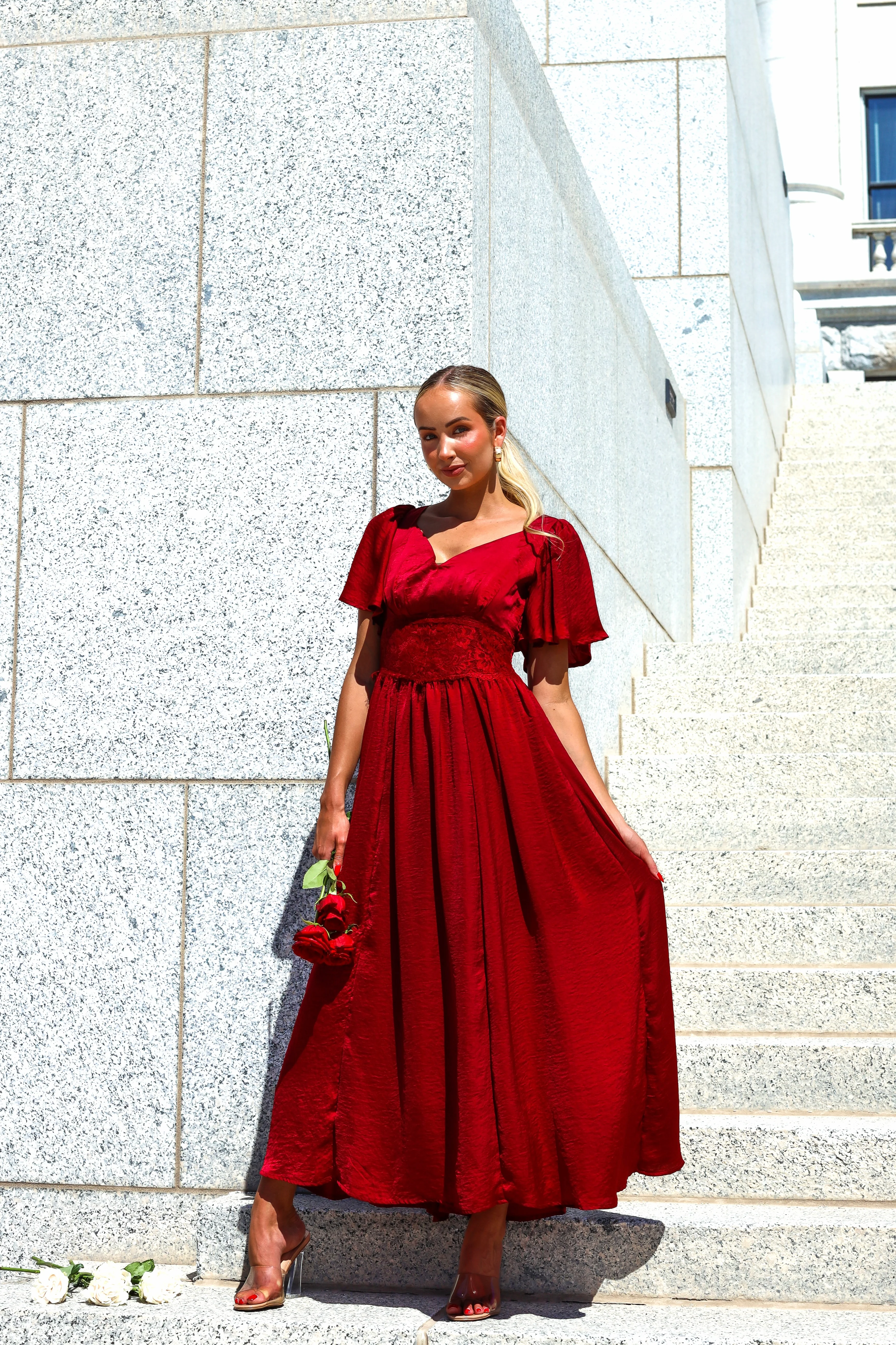 The Kendria Cranberry Dresses - XNAUWBI