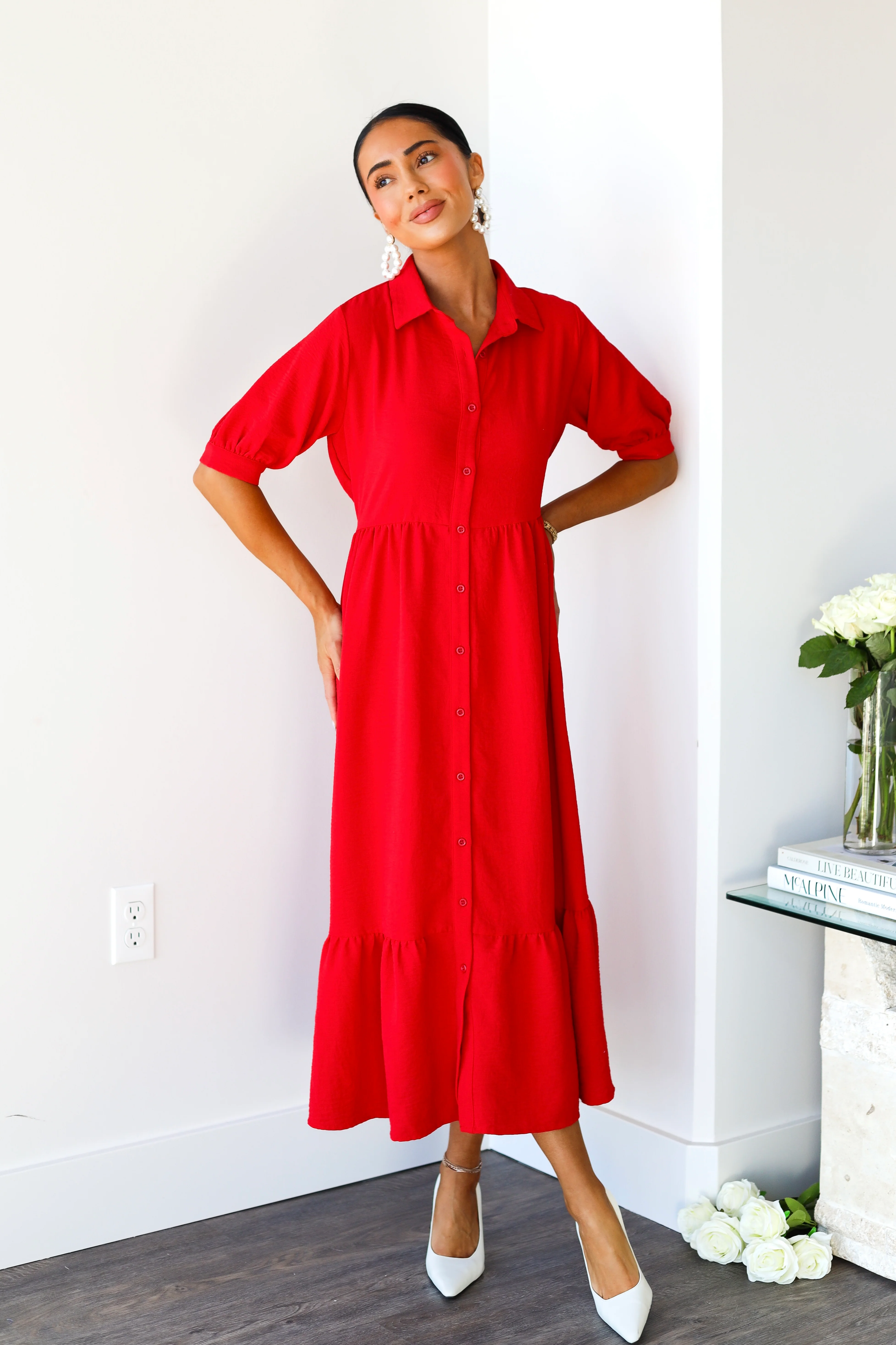 The Leo Cherry Tomato Dresses - XNAUWBI