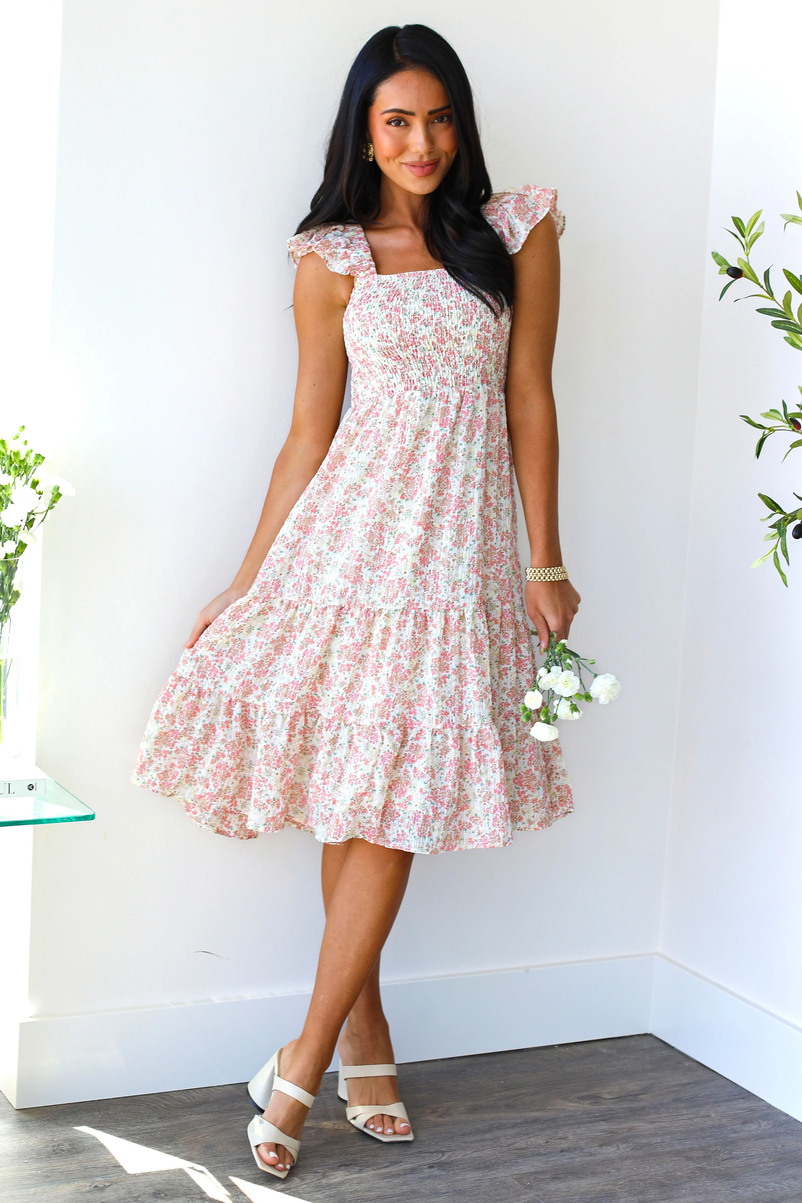 The Navyie Blush Confetti Dresses - XNAUWBI