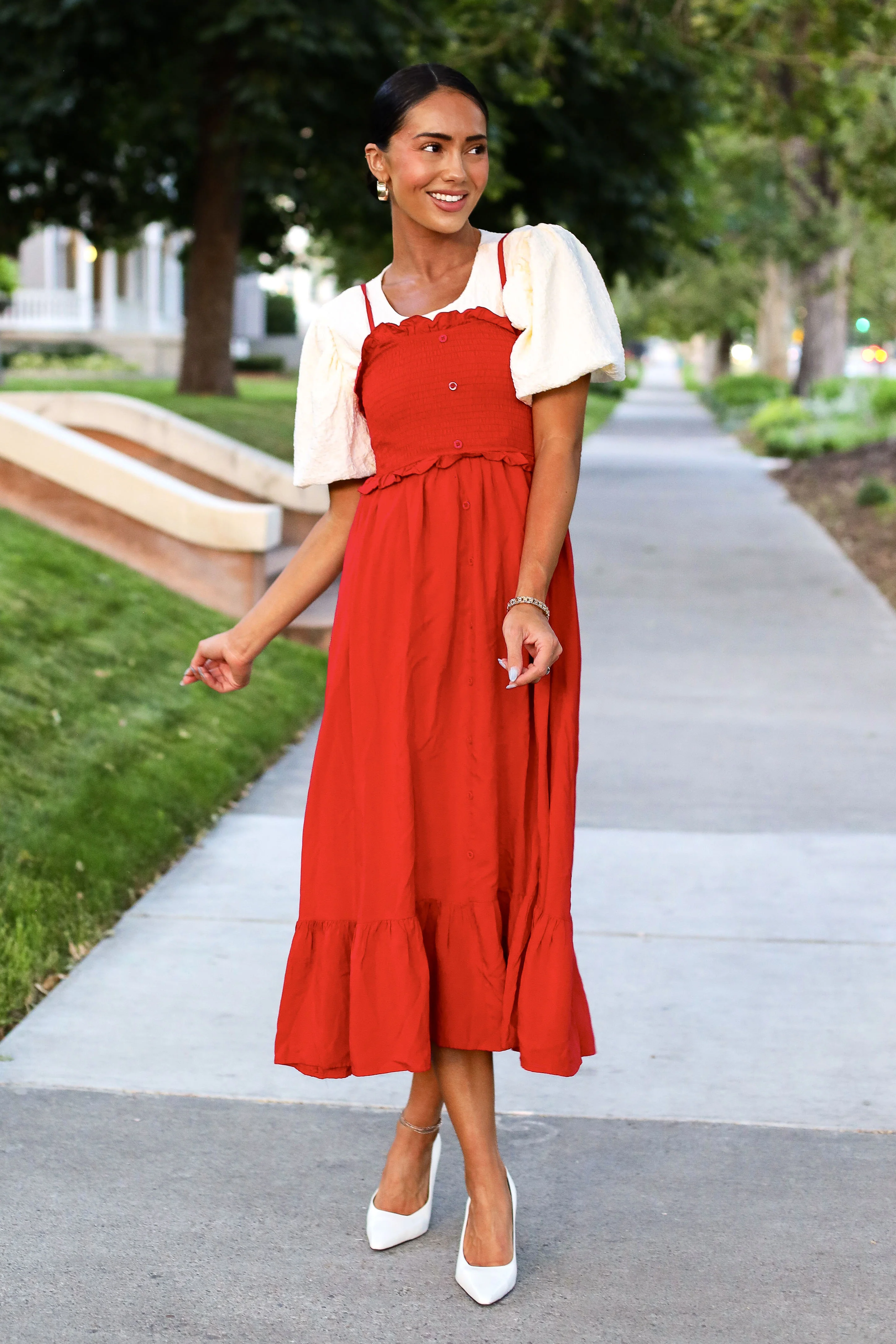 The Jones Berry Red Dresses - XNAUWBI