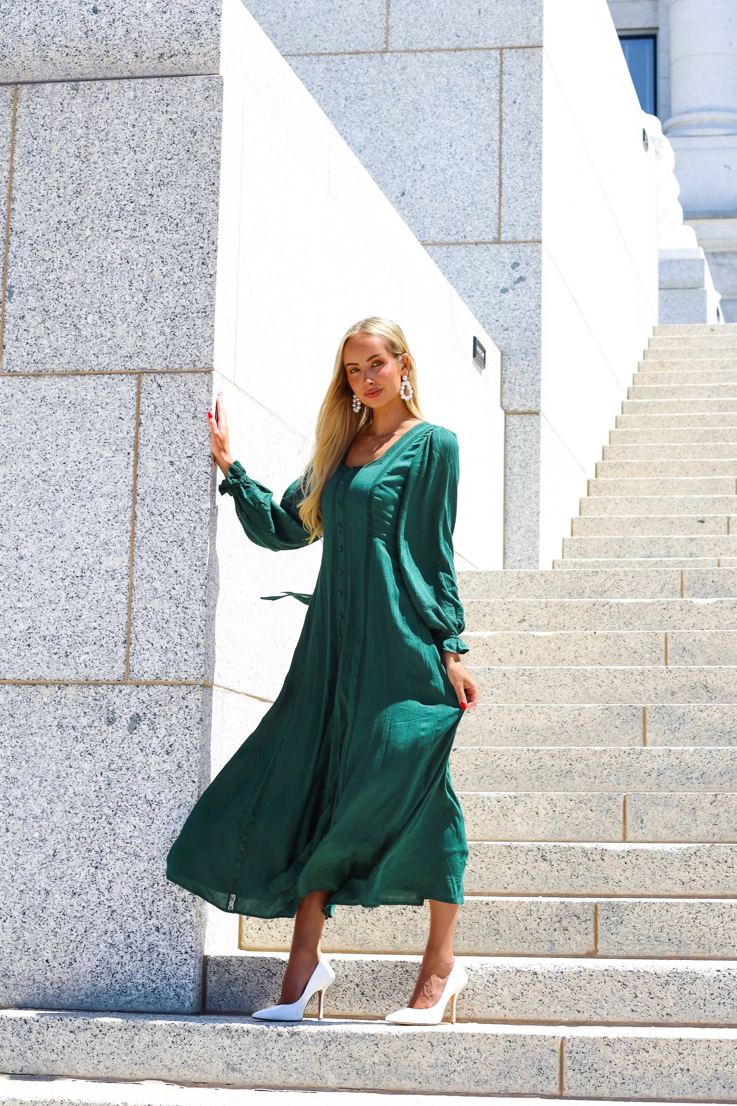 The Brett Emerald Dresses - XNAUWBI