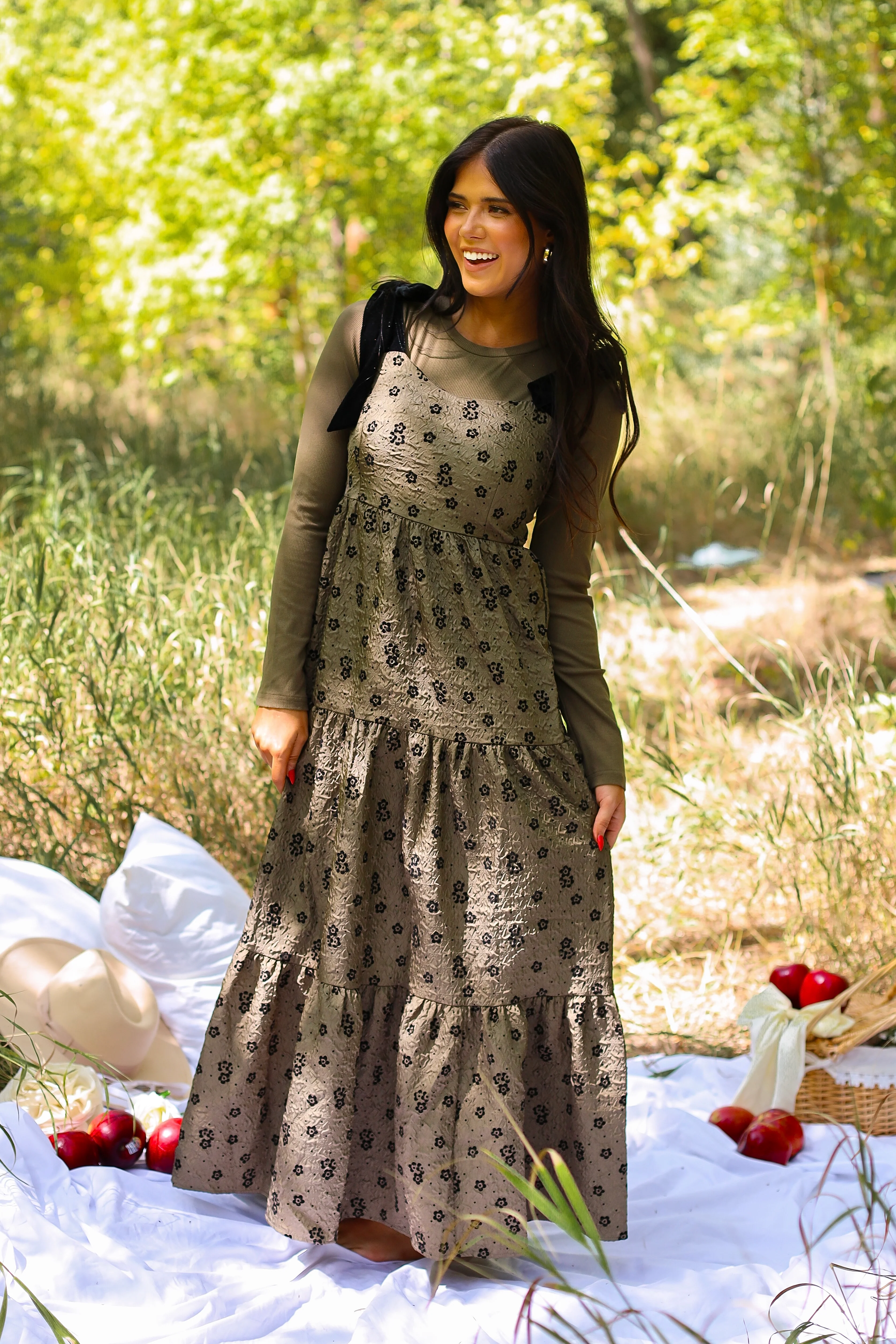 The Harriet Winter Moss Dresses - XNAUWBI