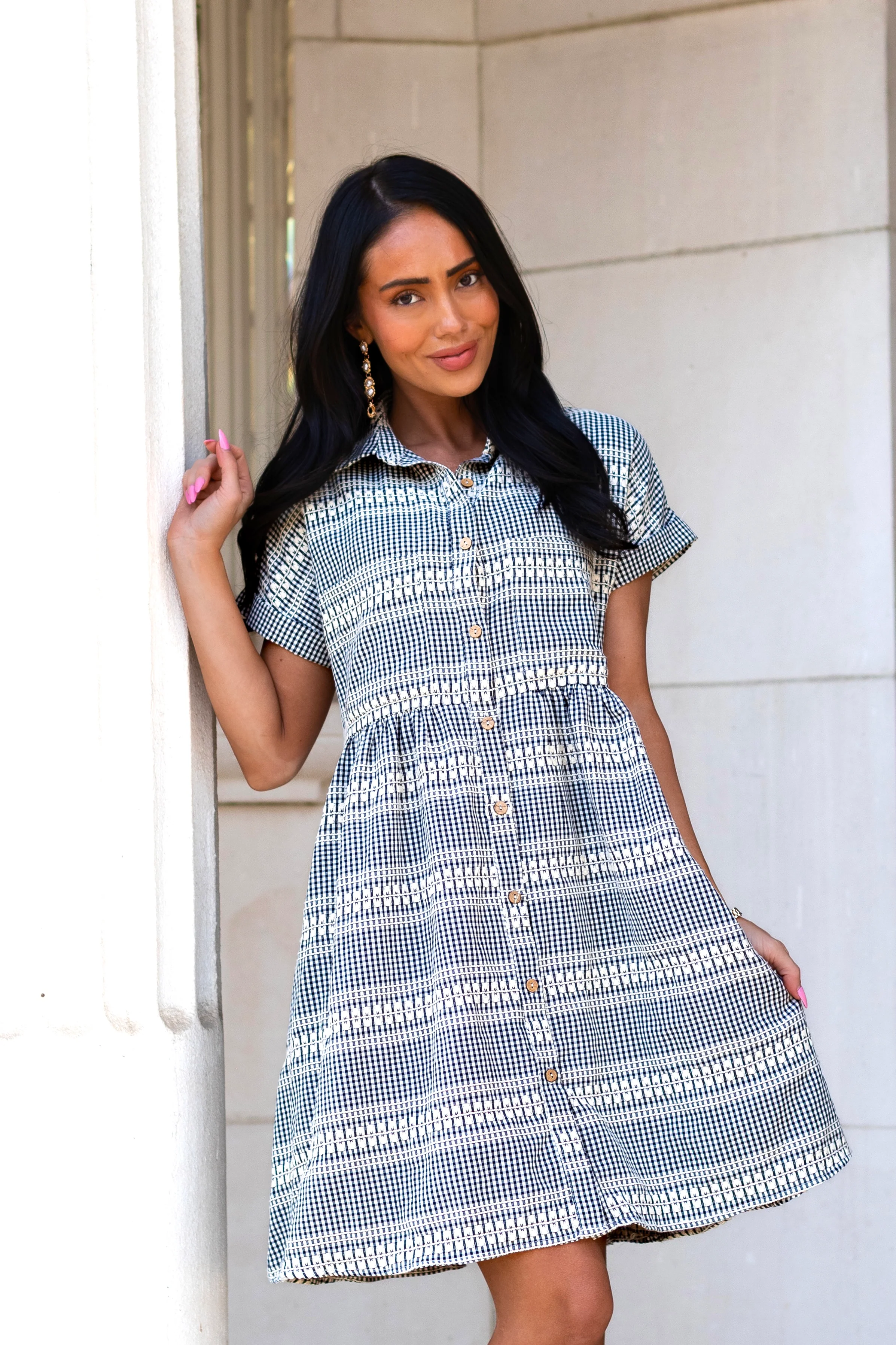 The Blanche Gingham Check Dresses - XNAUWBI