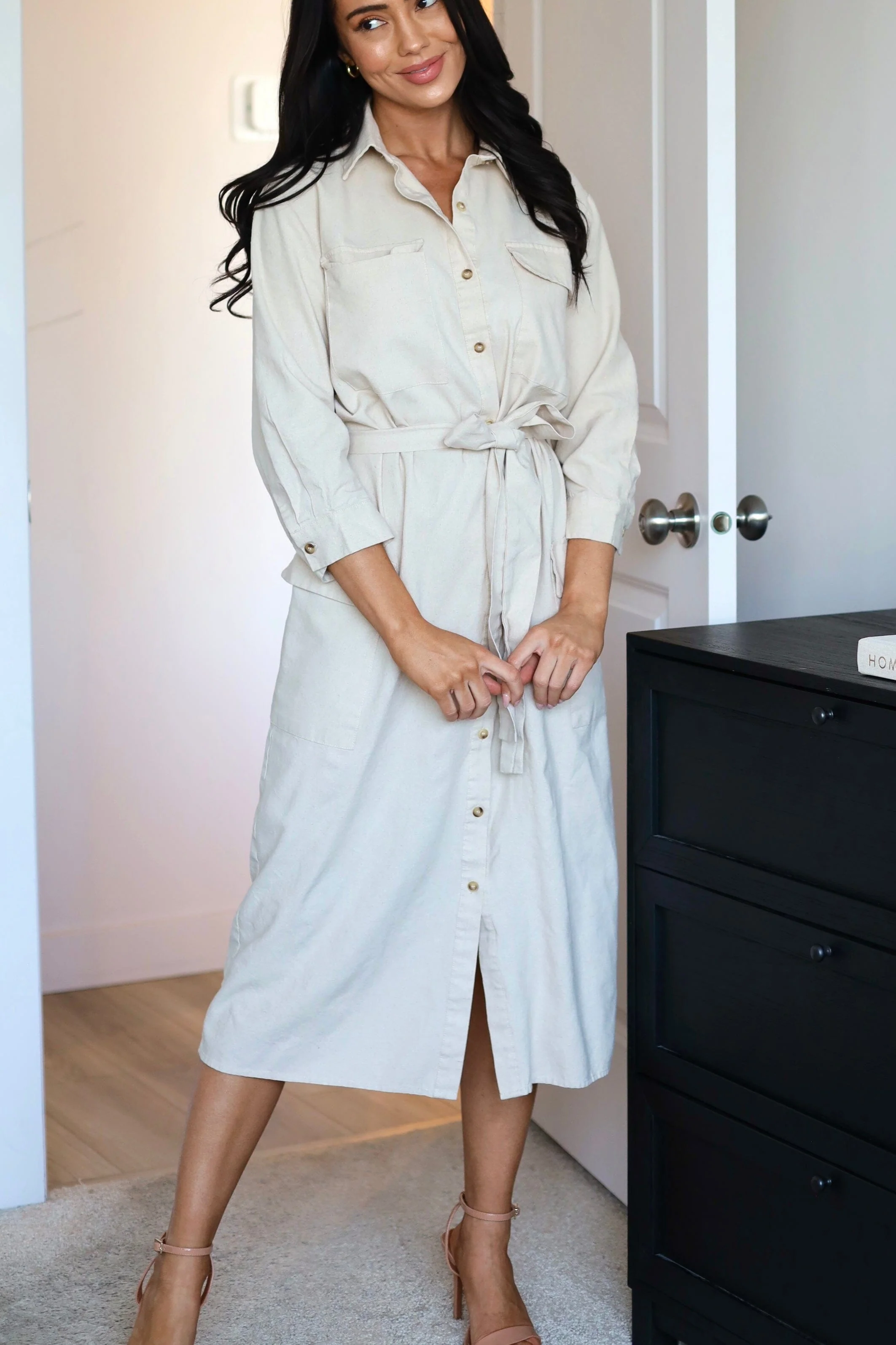 The Gil Oatmeal Dresses - XNAUWBI