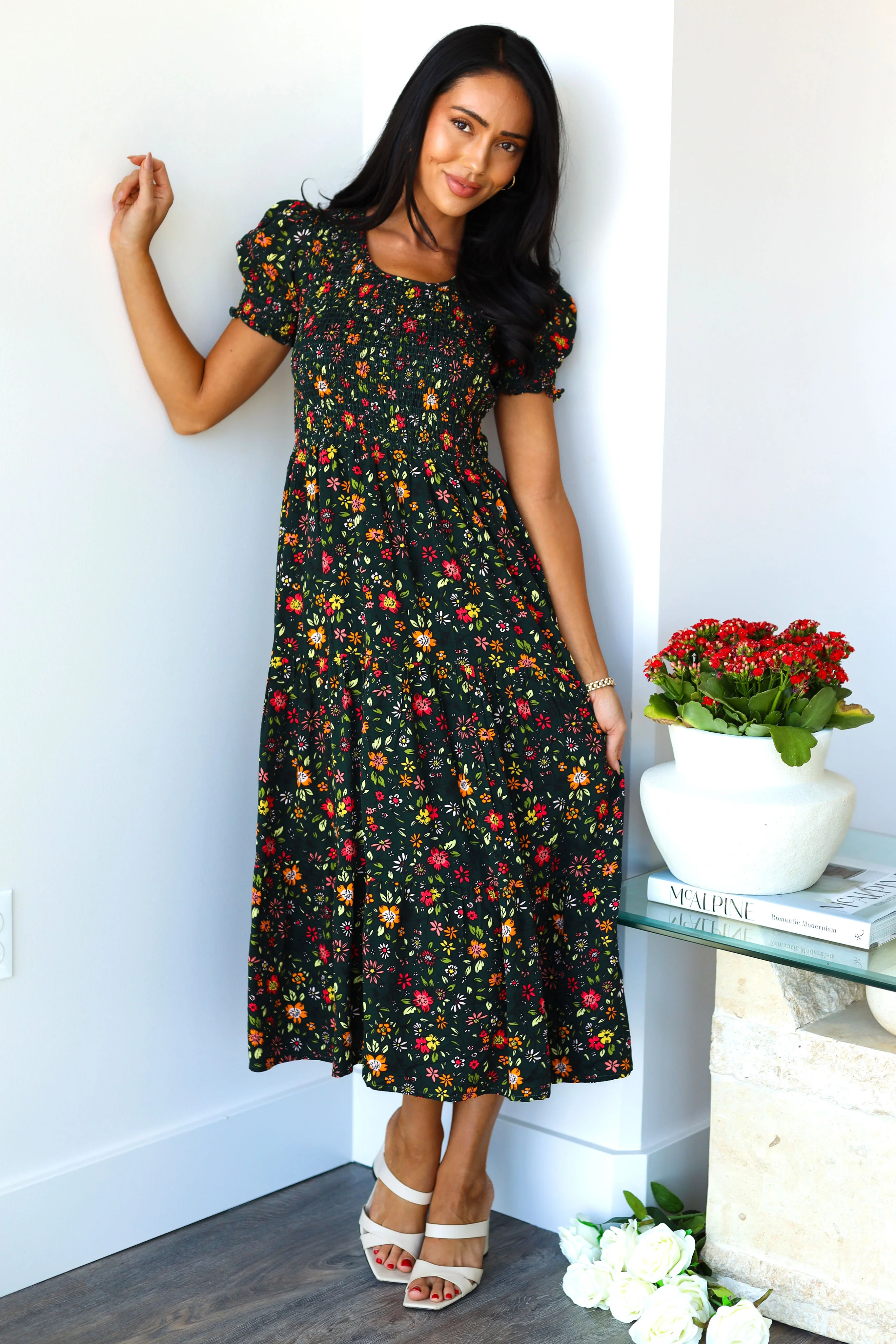 The McCall Hunter Green Dresses - XNAUWBI