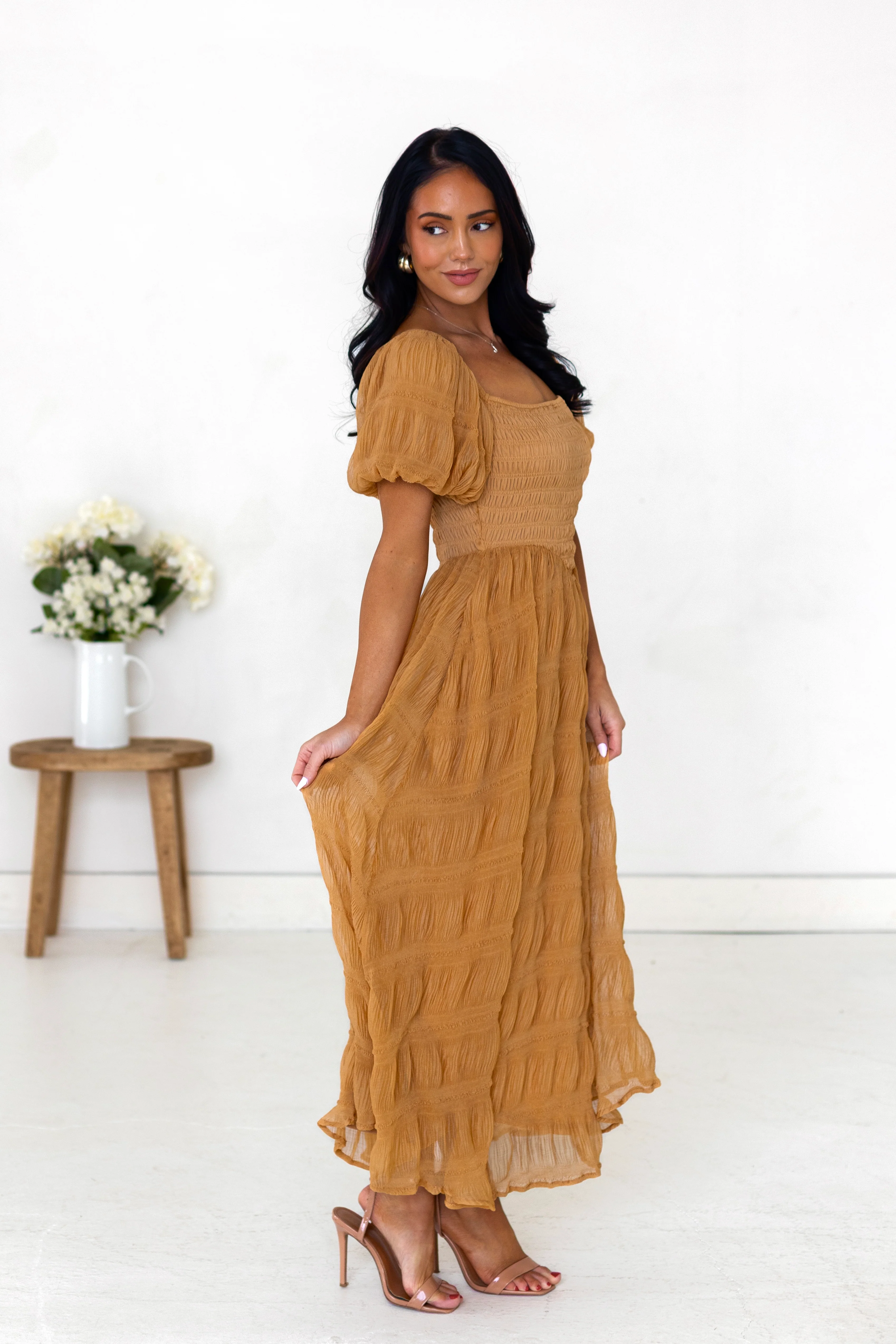 The Baylen Ginger Dresses - XNAUWBI