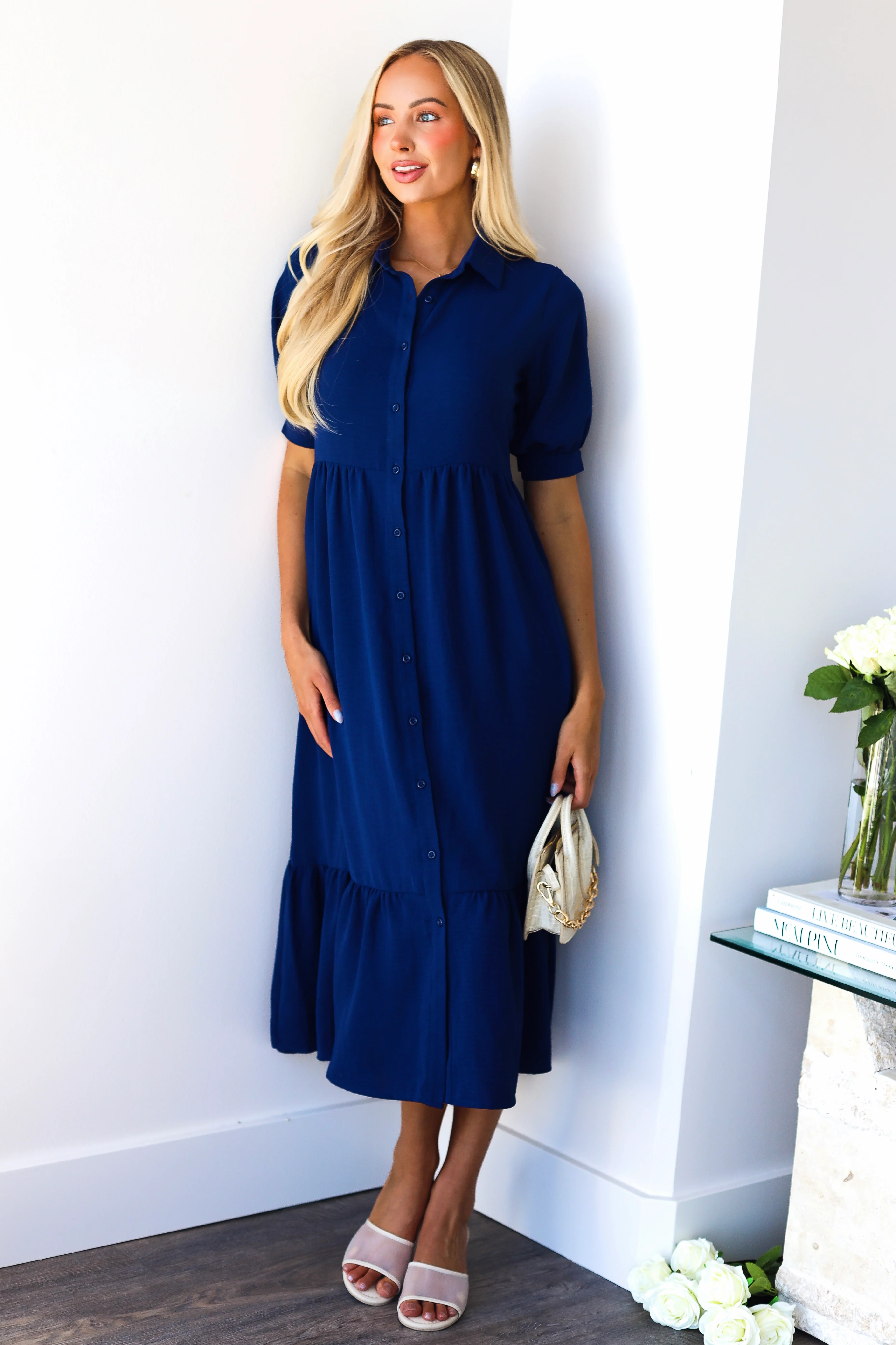 The Leo Newport Navy Dresses - XNAUWBI