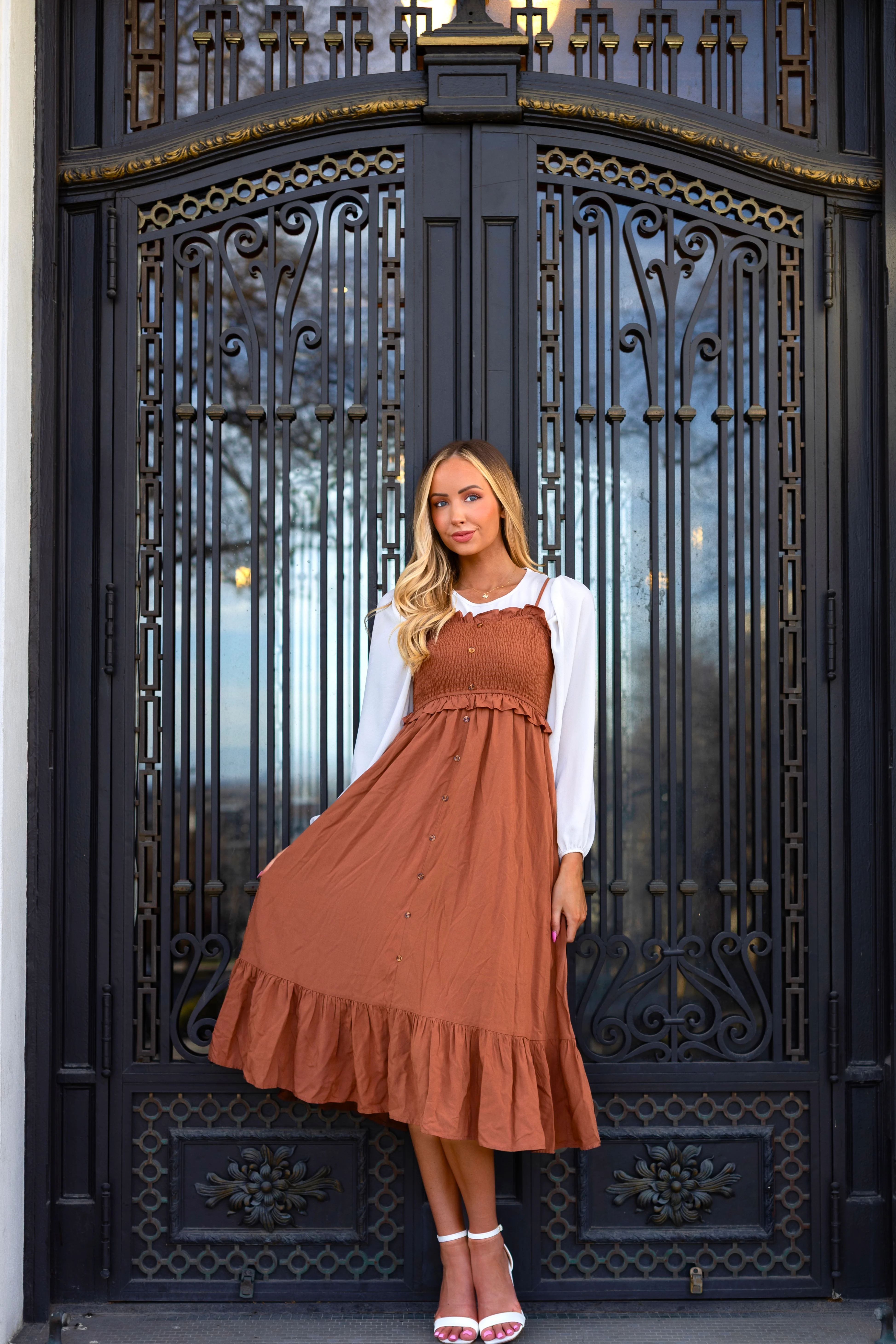 The Jones Desert Sand Dresses - XNAUWBI