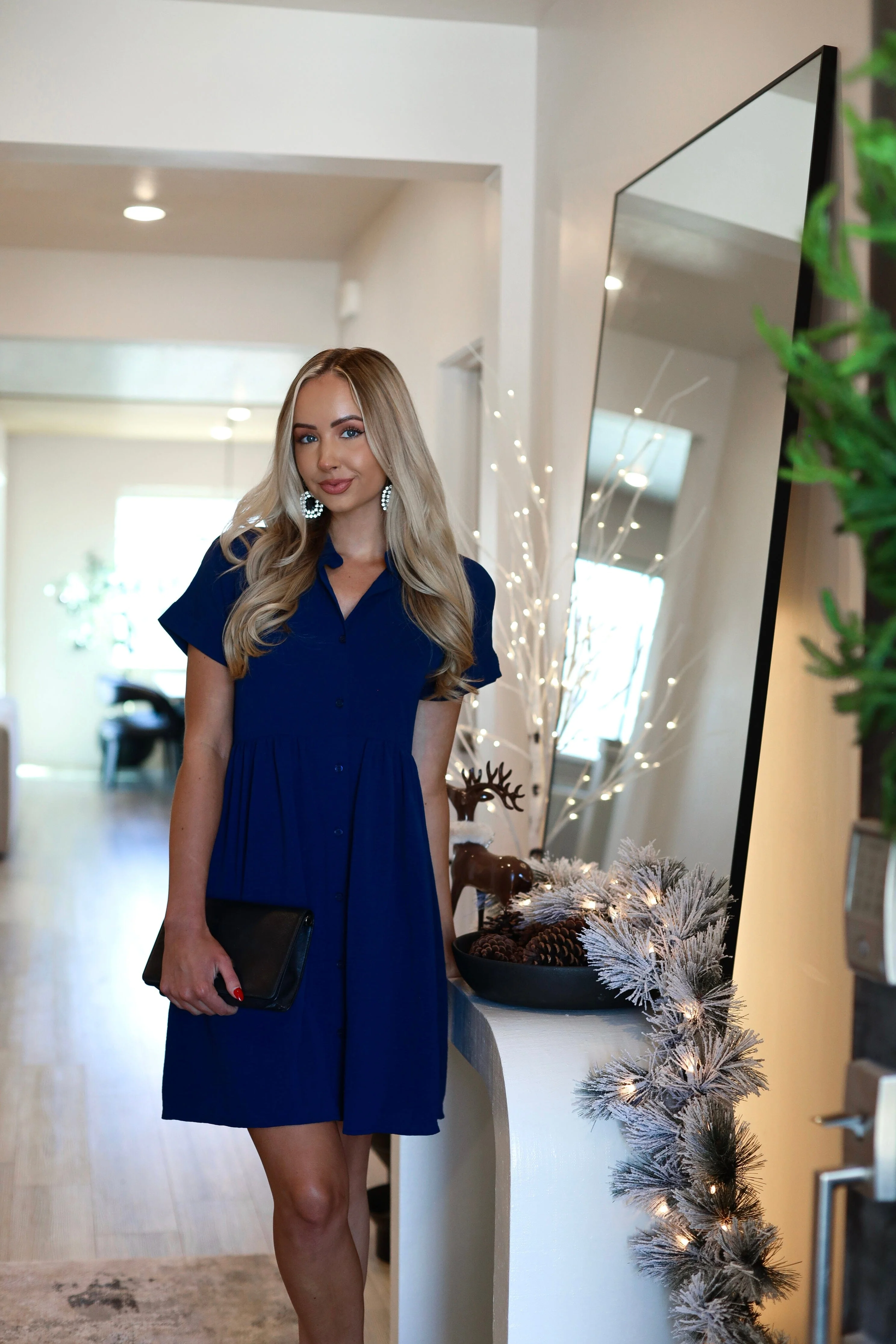 The Heidi Ink Blue Dresses - XNAUWBI