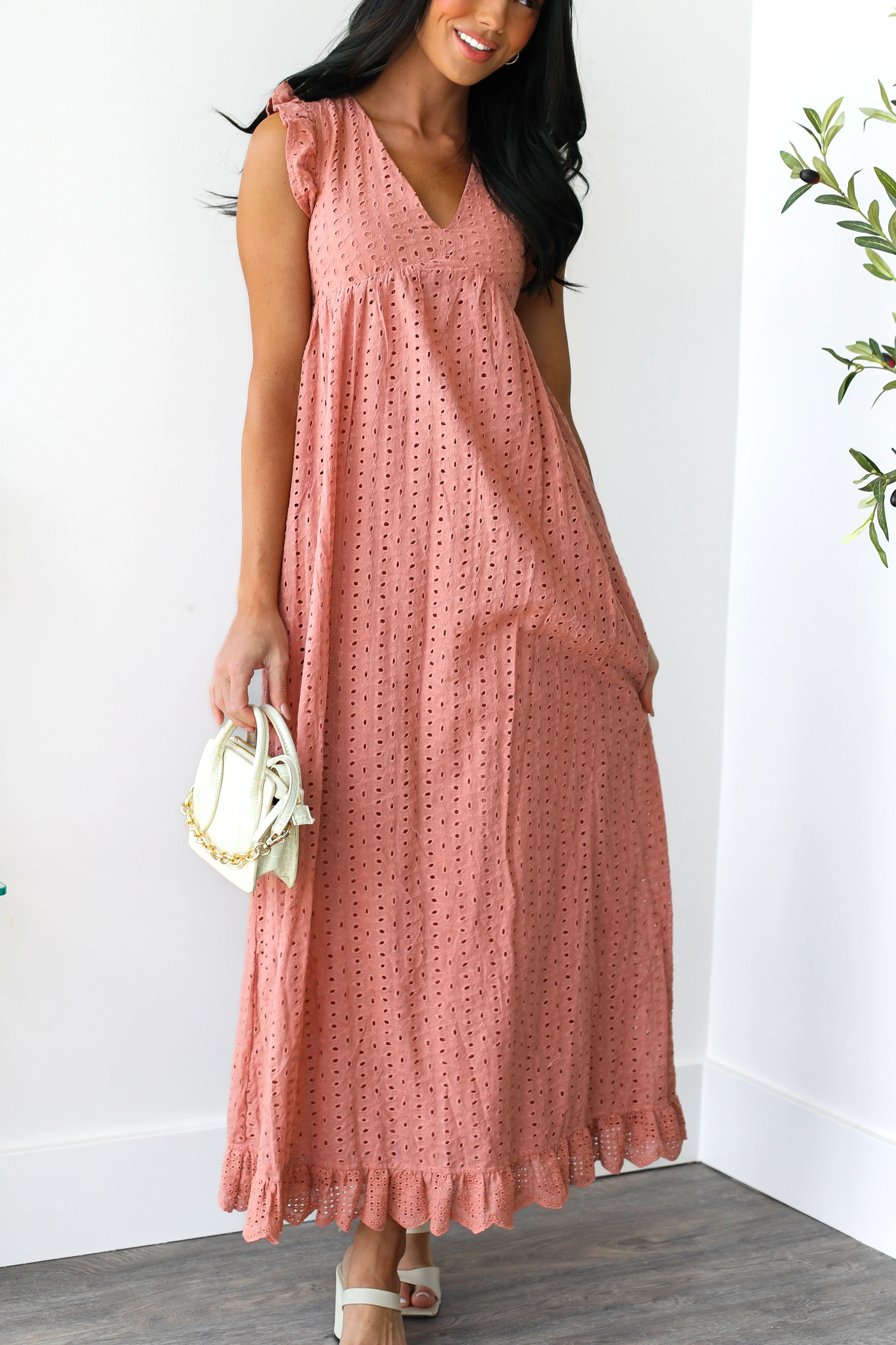 The Dutton Light Coral Dresses - XNAUWBI