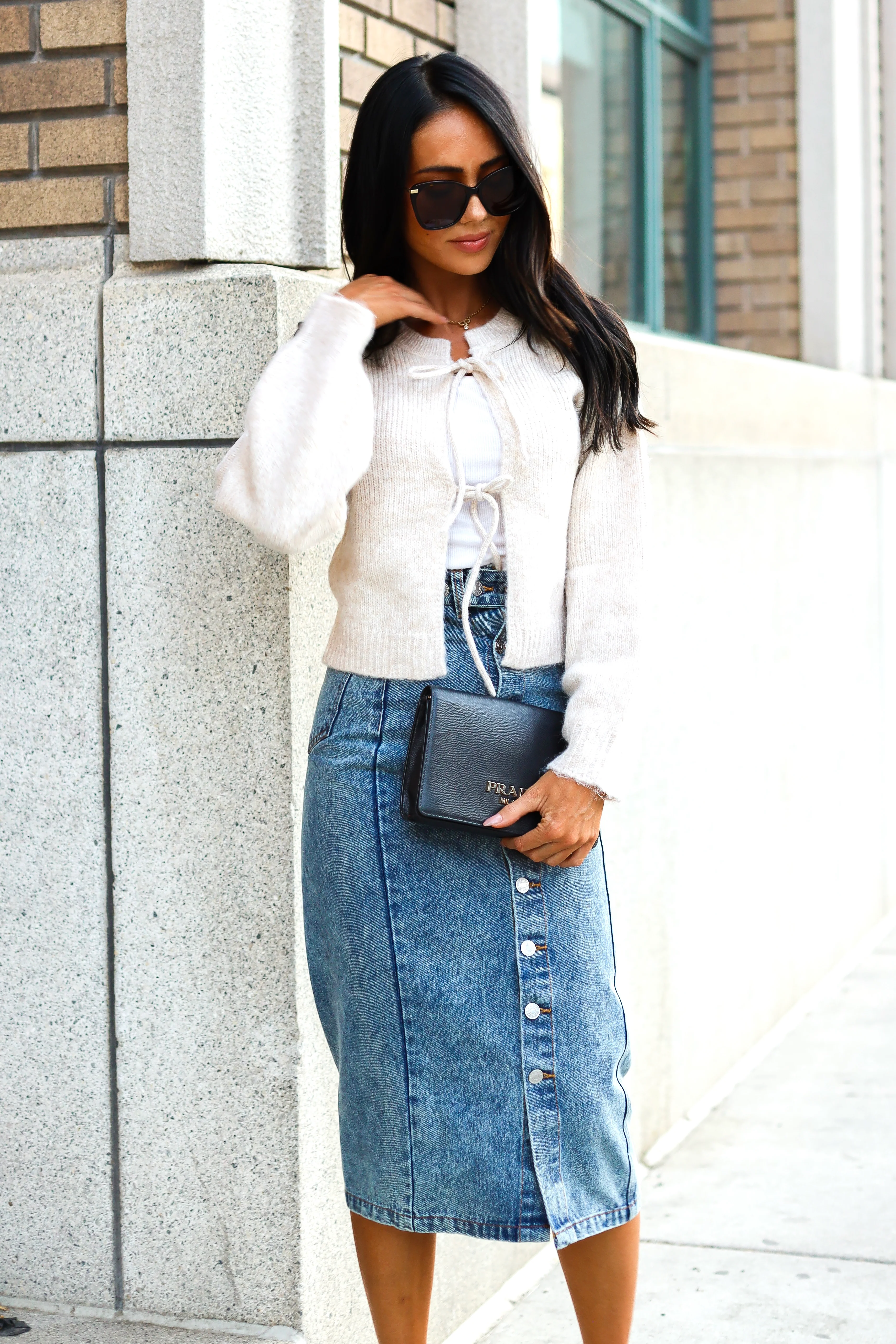 Always Looking Ahead Denim Skirt Medium Wash Dresses - XNAUWBI