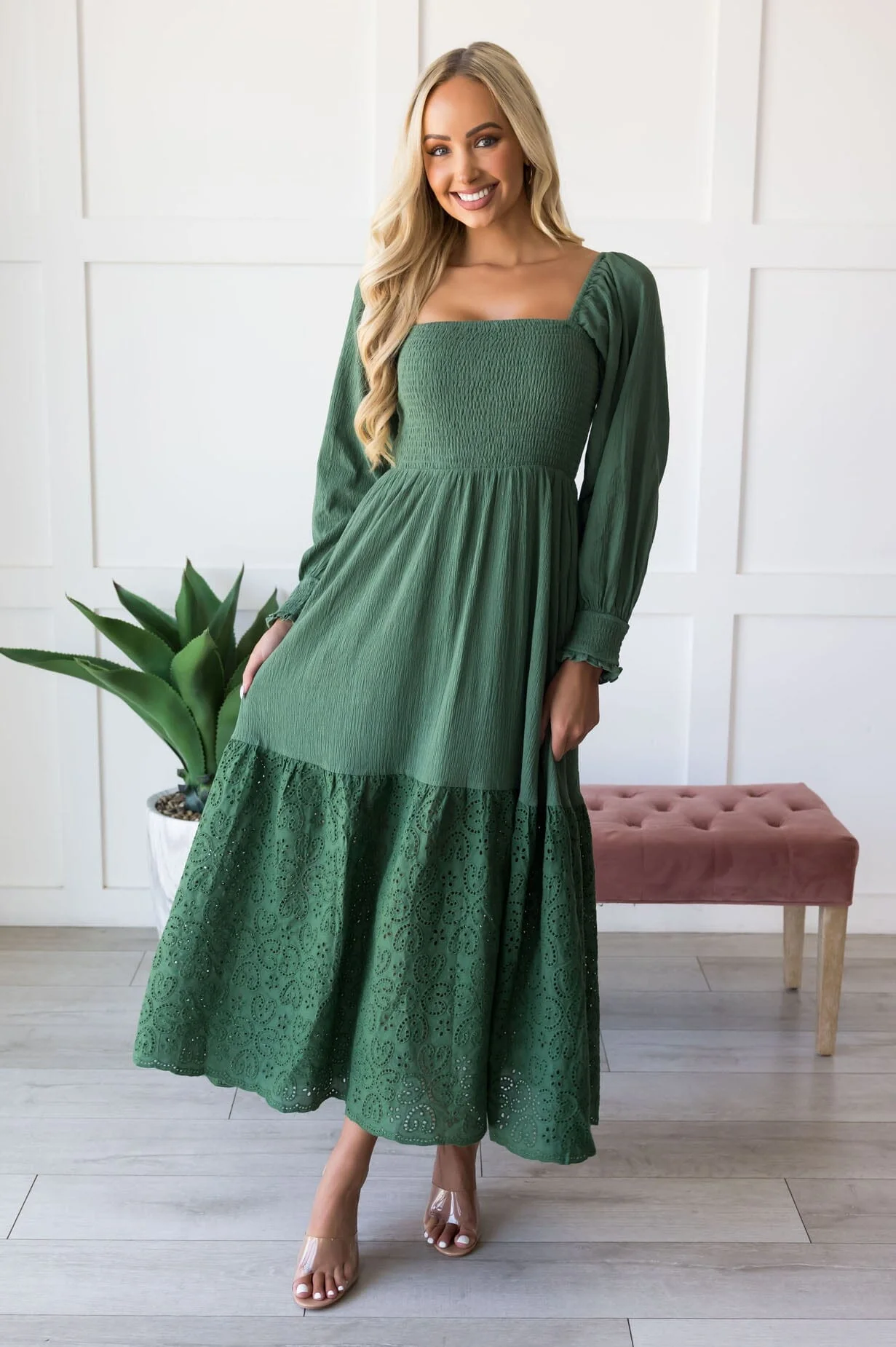 The Emalee Eucalyptus Dresses - XNAUWBI
