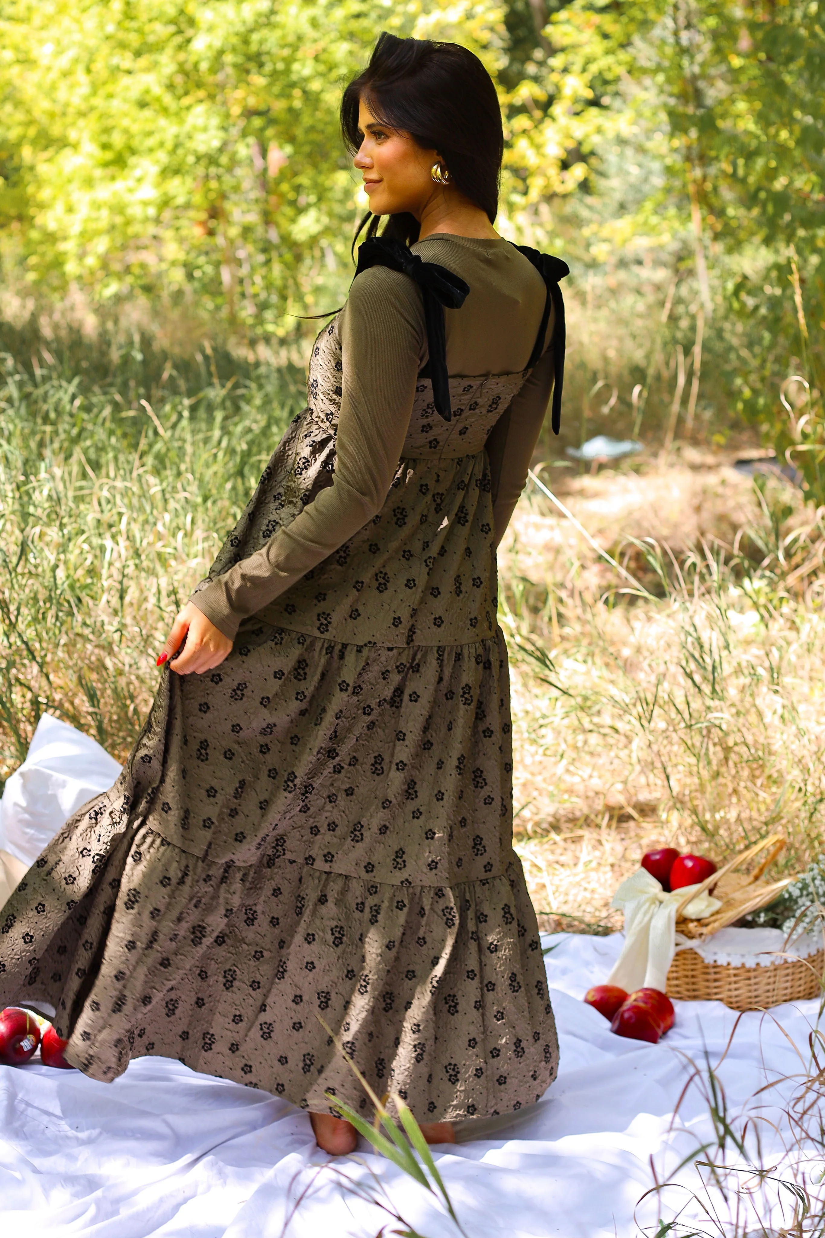 The Harriet Winter Moss Dresses - XNAUWBI