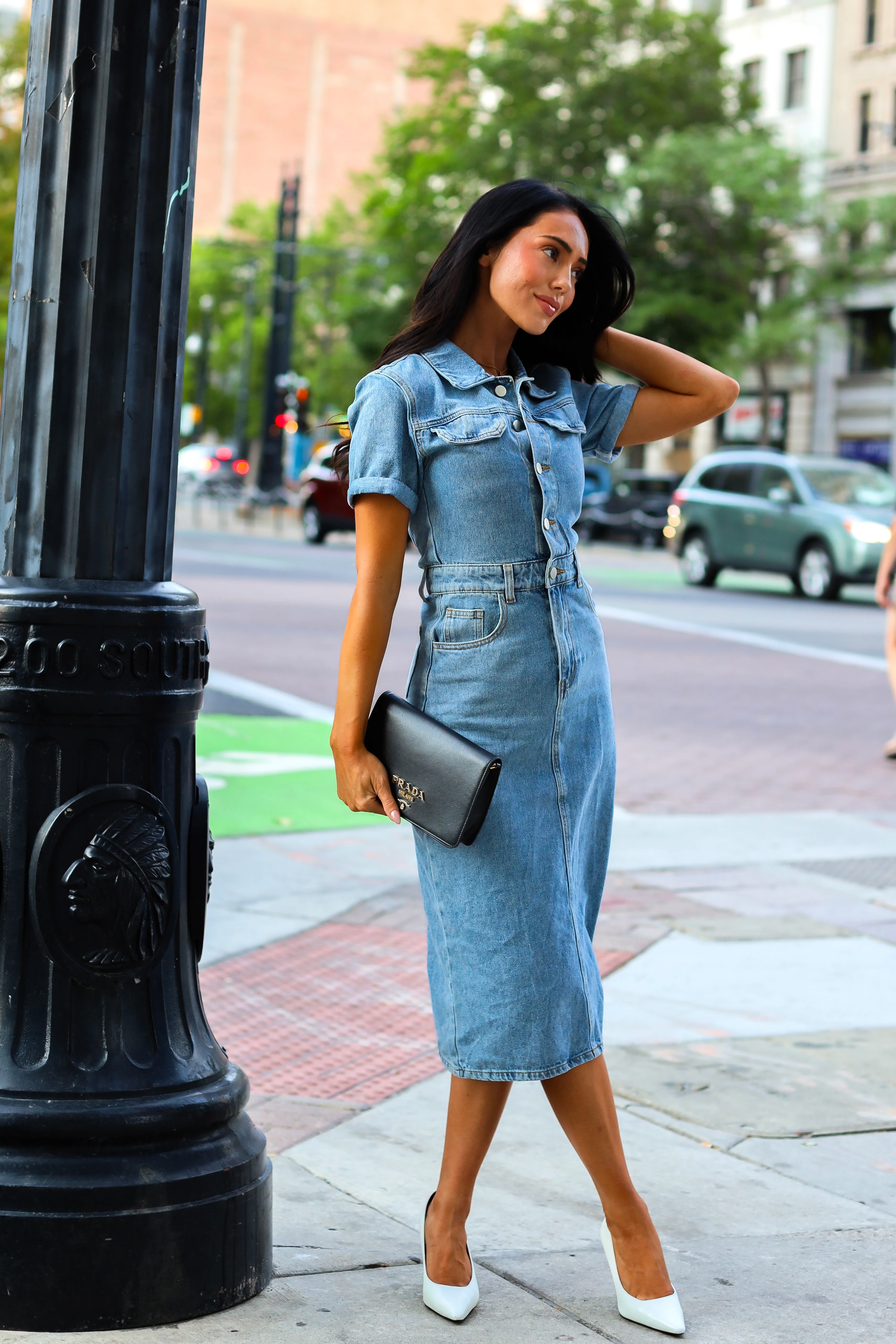 The Desirae Vintage Denim Dresses - XNAUWBI
