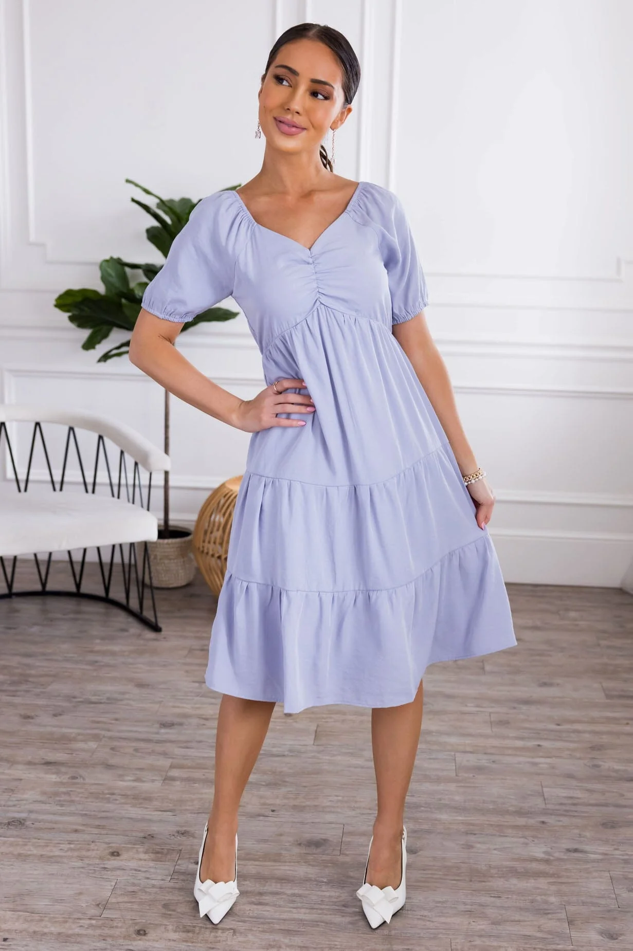 The Olivia Periwinkle Dresses - XNAUWBI