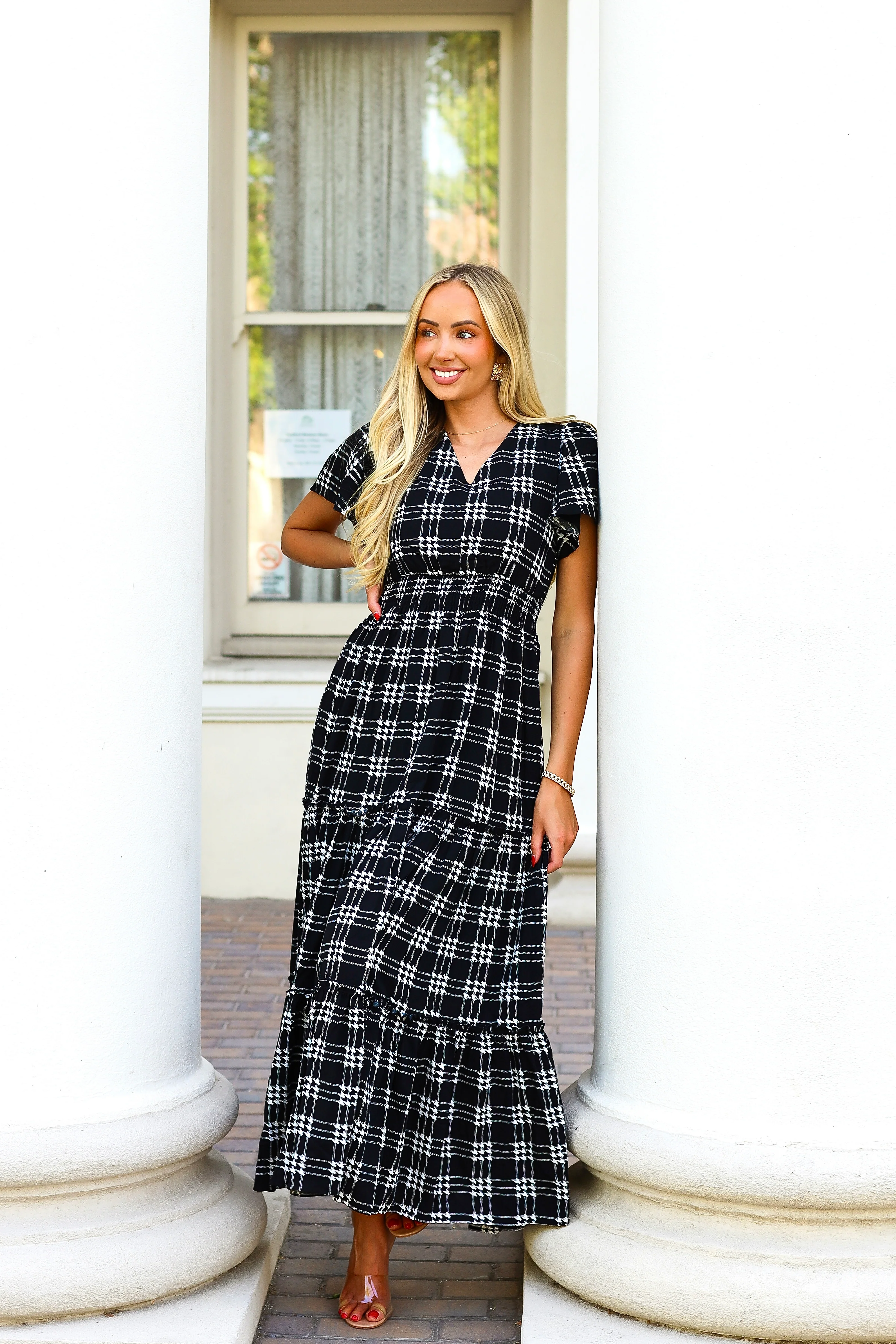The Eden Shadow Plaid Dresses - XNAUWBI