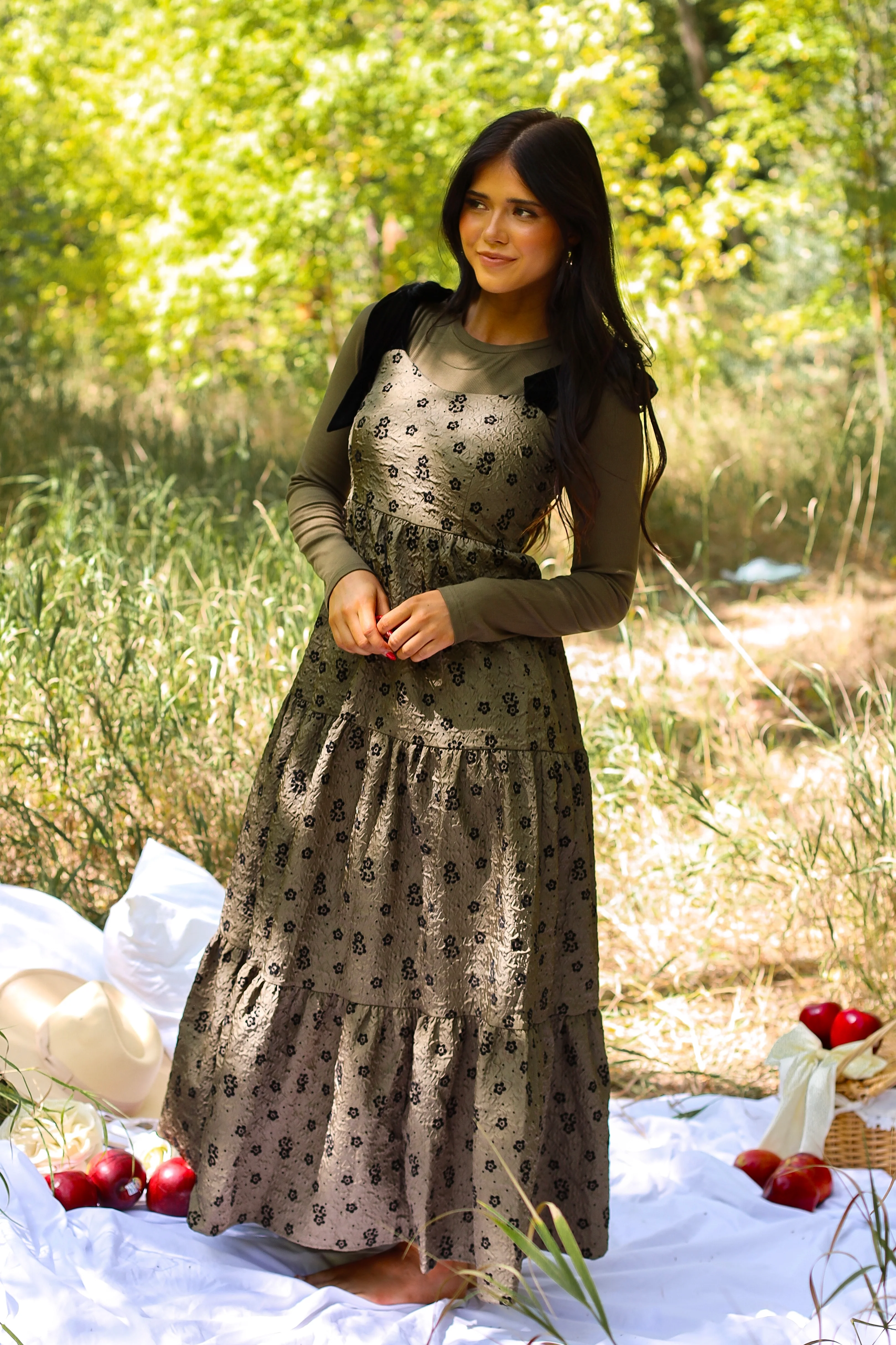 The Harriet Winter Moss Dresses - XNAUWBI